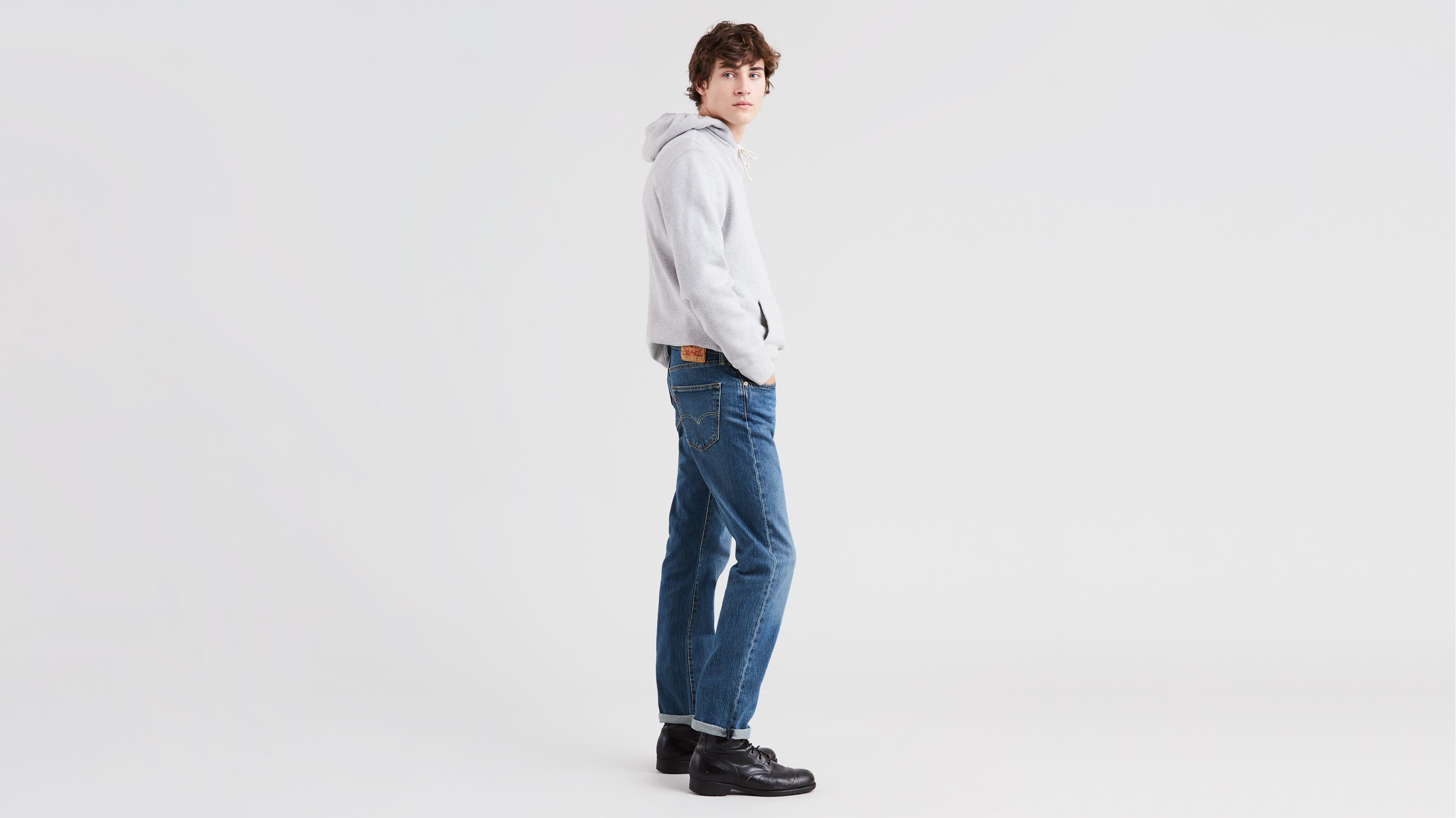 Levi's Men's 501 Original Stretch Mid Rise Regular Fit Straight Leg Jeans -  The Rose