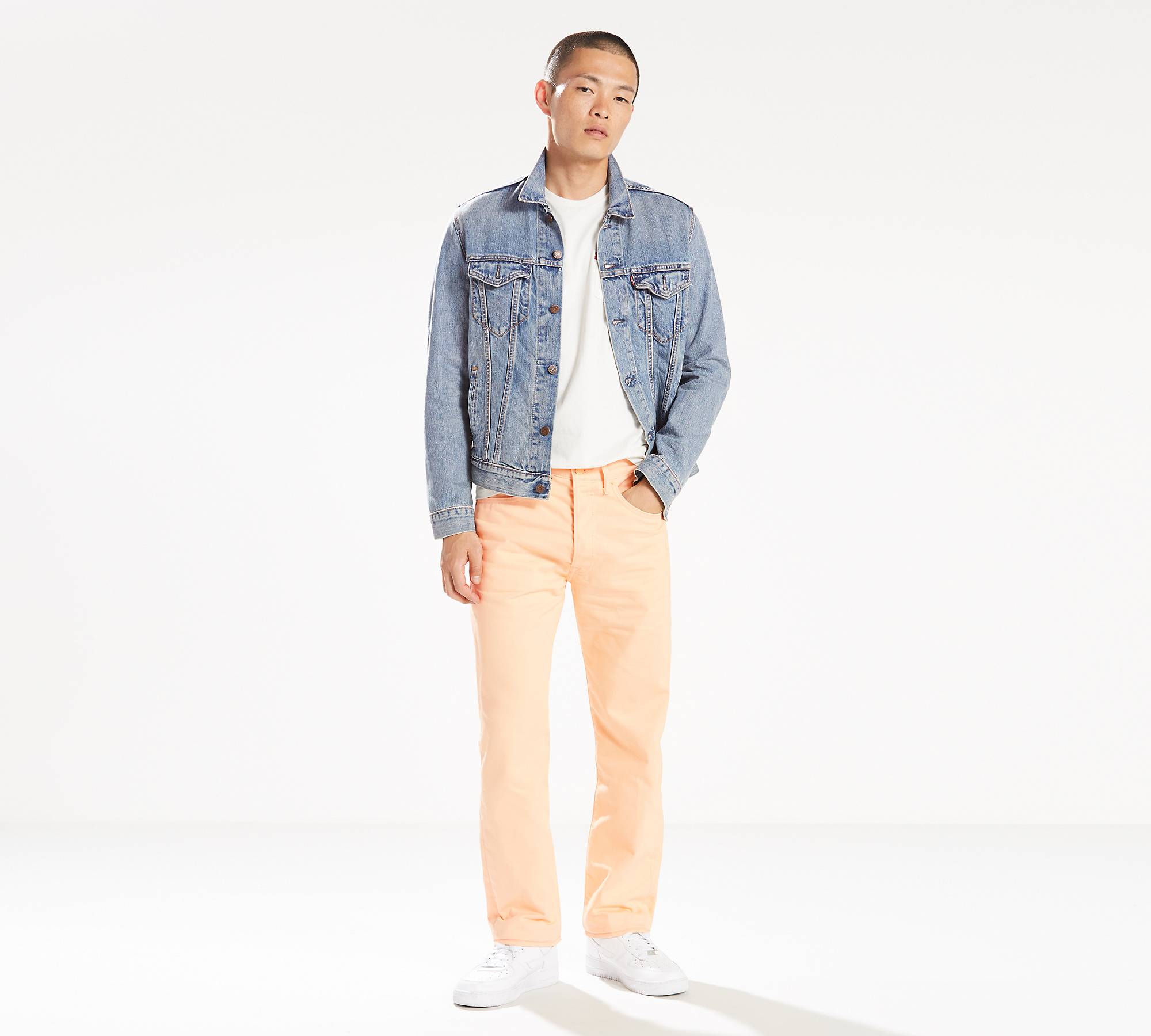 501® Original Shrink-to-fit™ Men's Jeans - Orange | Levi's® US