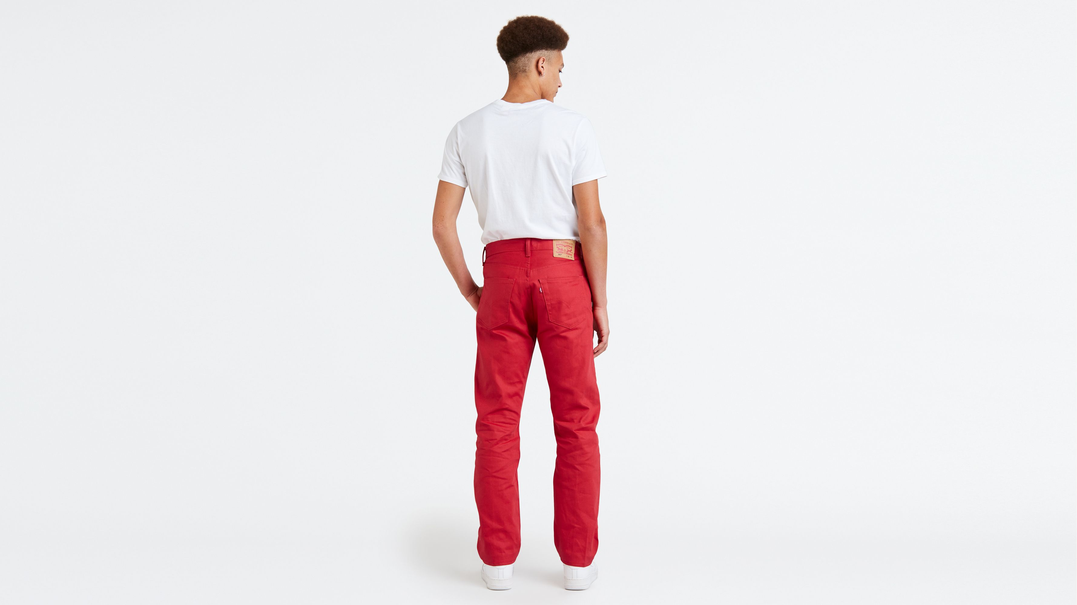 501® Original Shrink-to-fit™ Men's Jeans - Red | Levi's® US