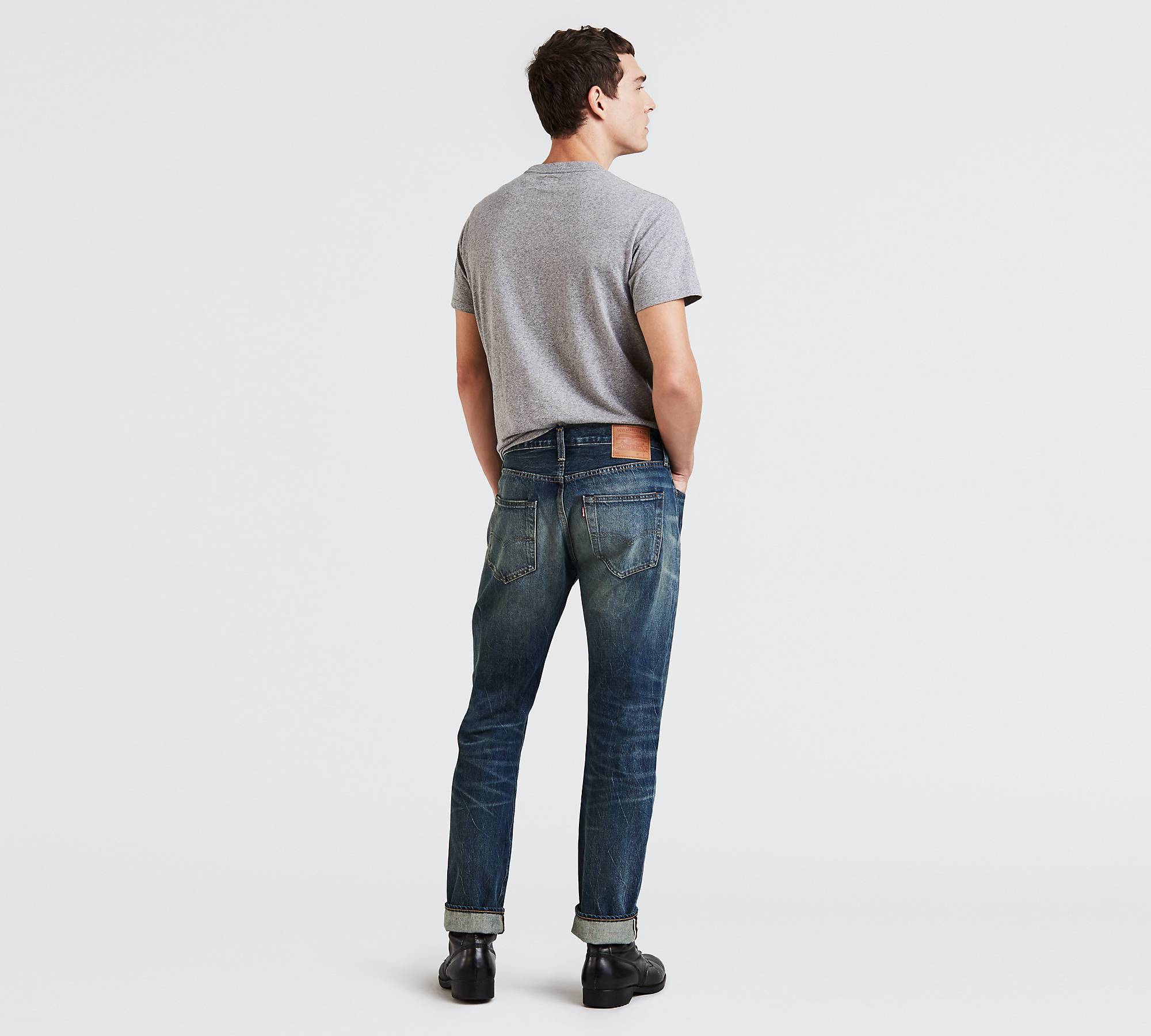 501® Original Fit Selvedge Stretch Men's Jeans - Medium Wash | Levi's® US