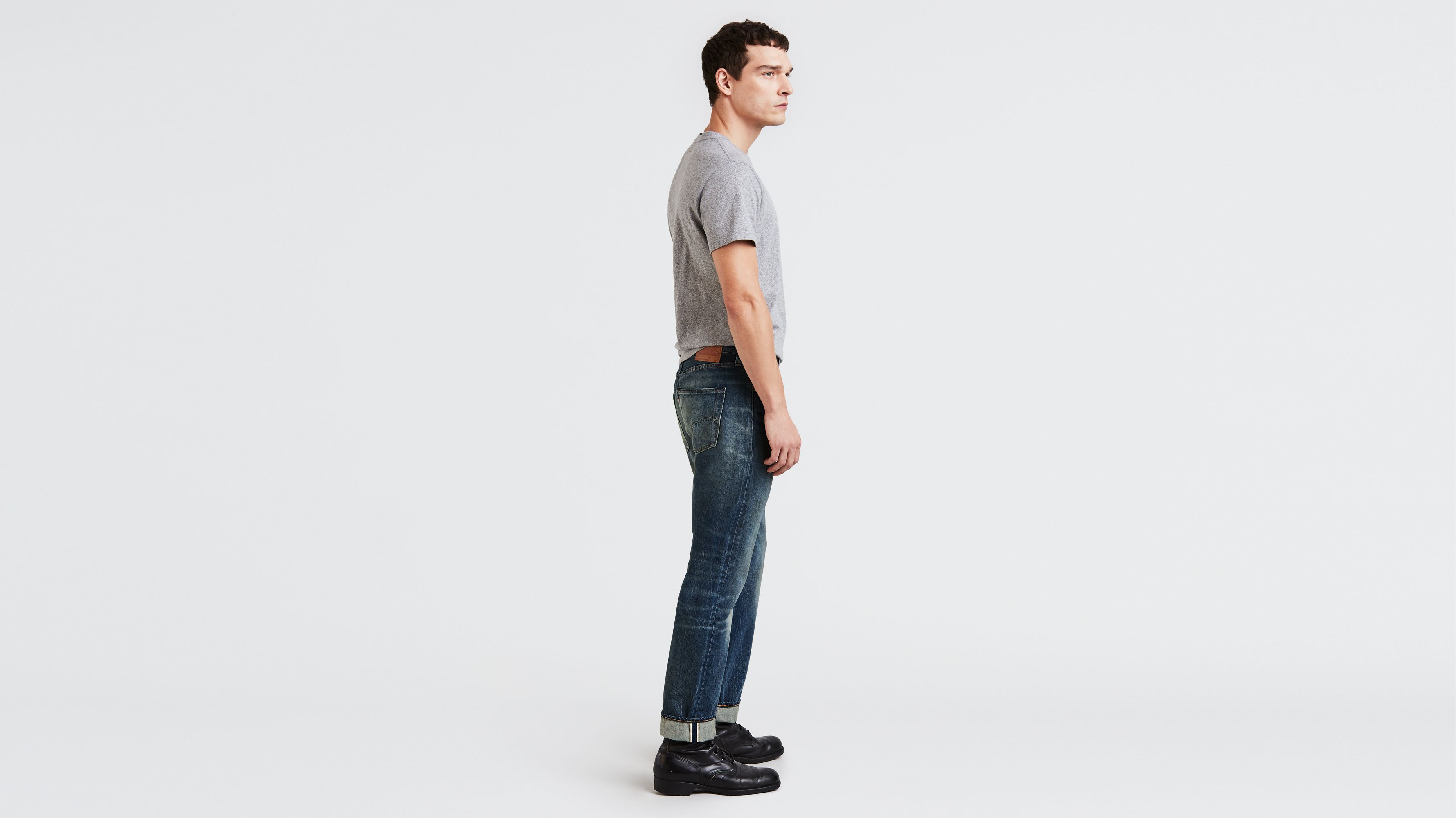 501® Original Fit Selvedge Stretch Men's Jeans - Medium Wash