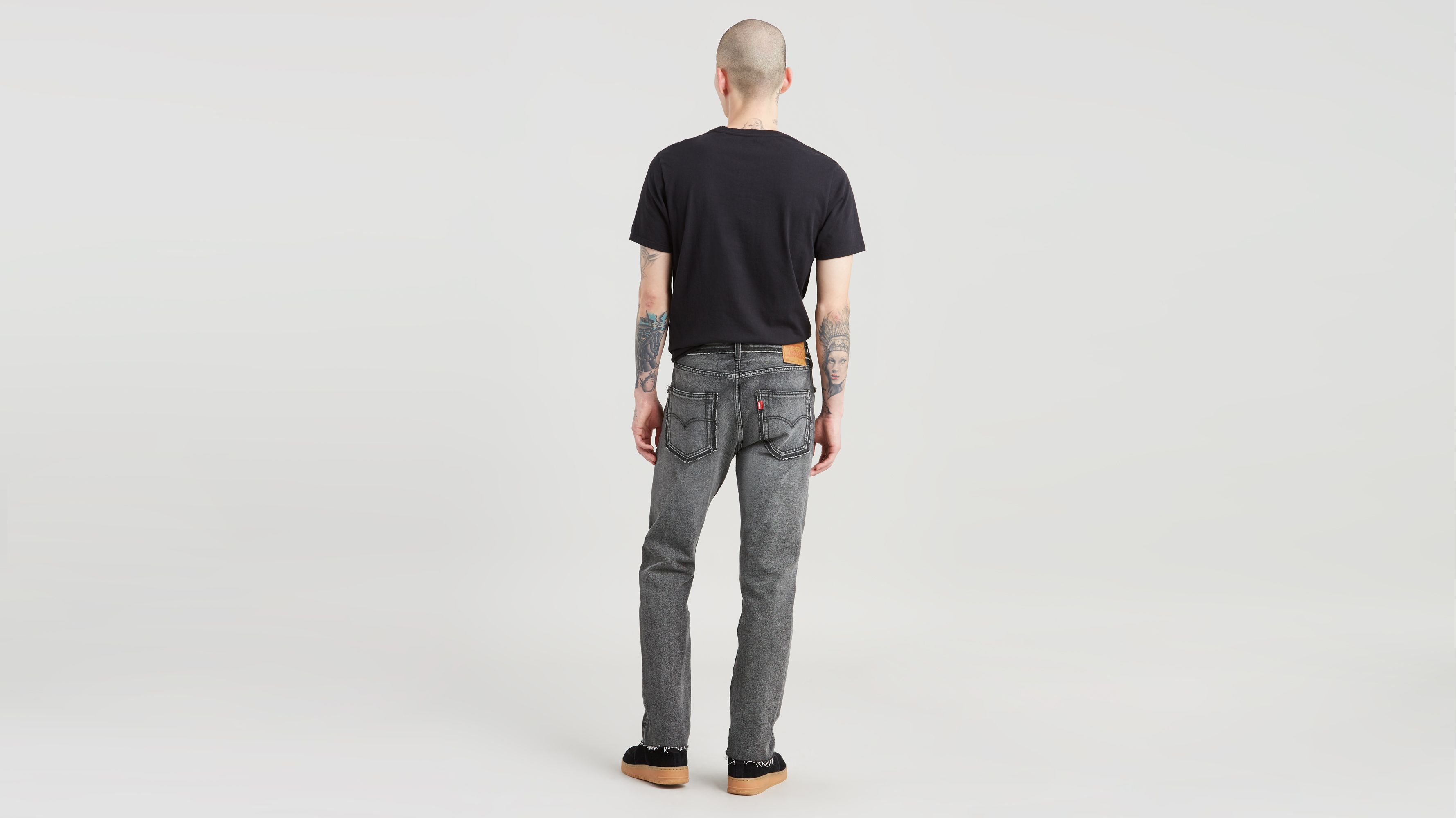 Mens grey store levis 501