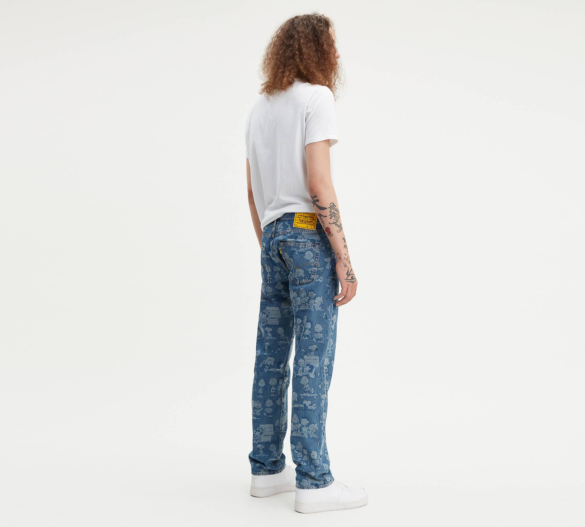Levi's® X Peanuts 501® Original Fit Stretch Men's Jeans - Medium Wash ...