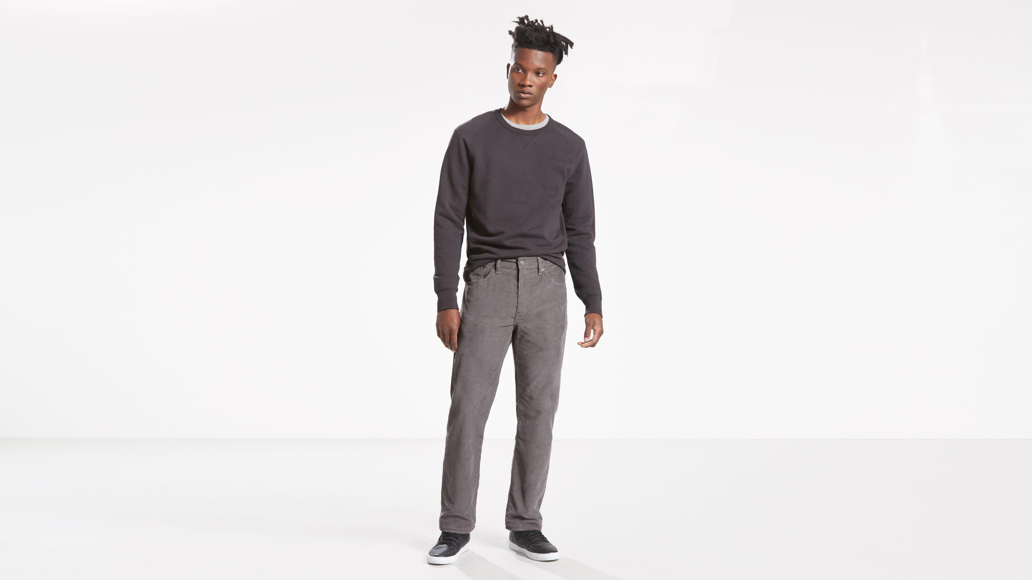 505™ Regular Fit Corduroy Pants - Grey 