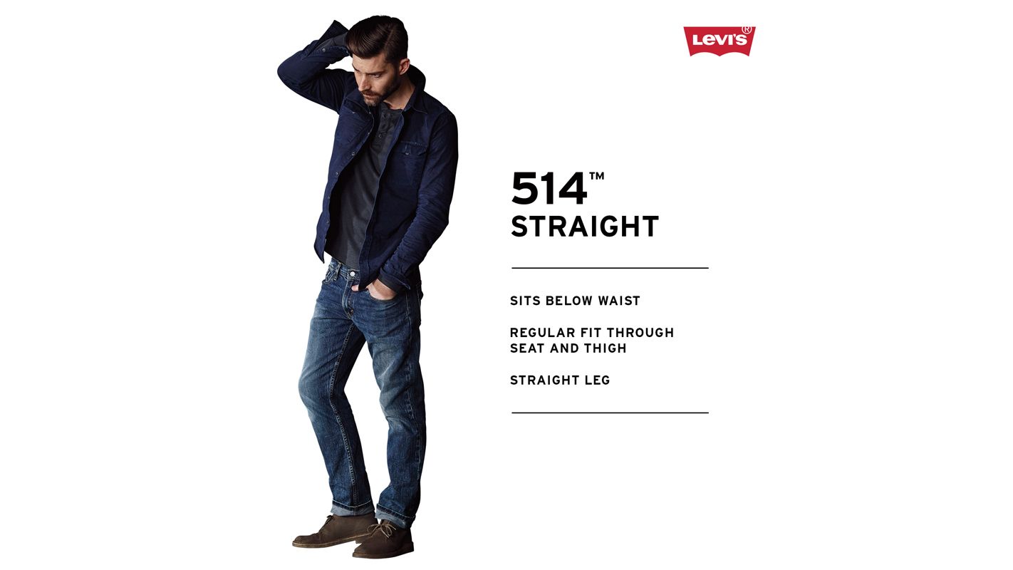 levi's 514 straight stretch jeans