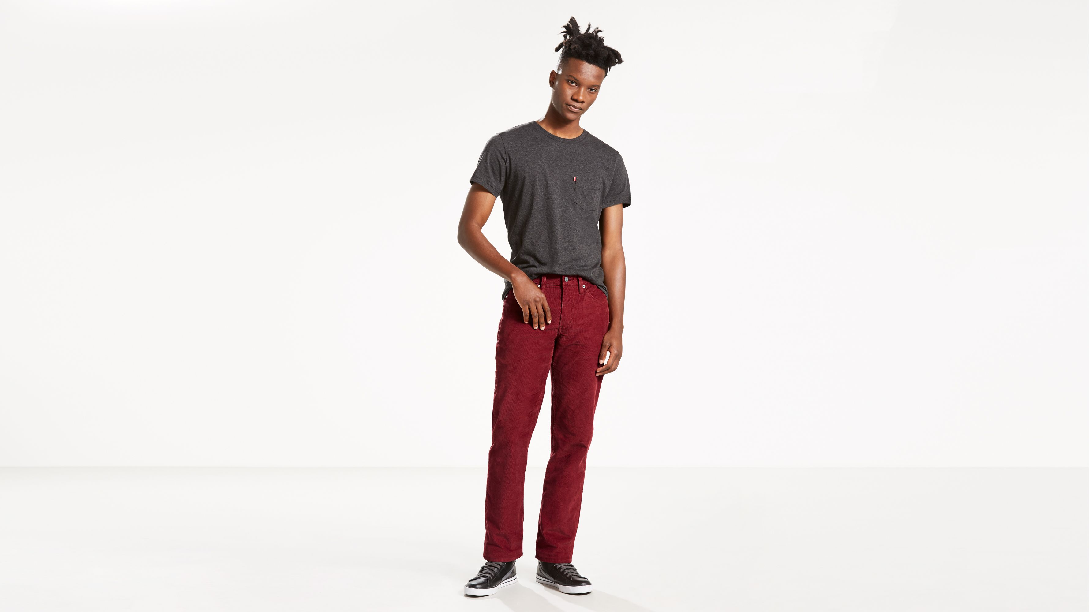 514™ Straight Fit Corduroy Pants - Red 