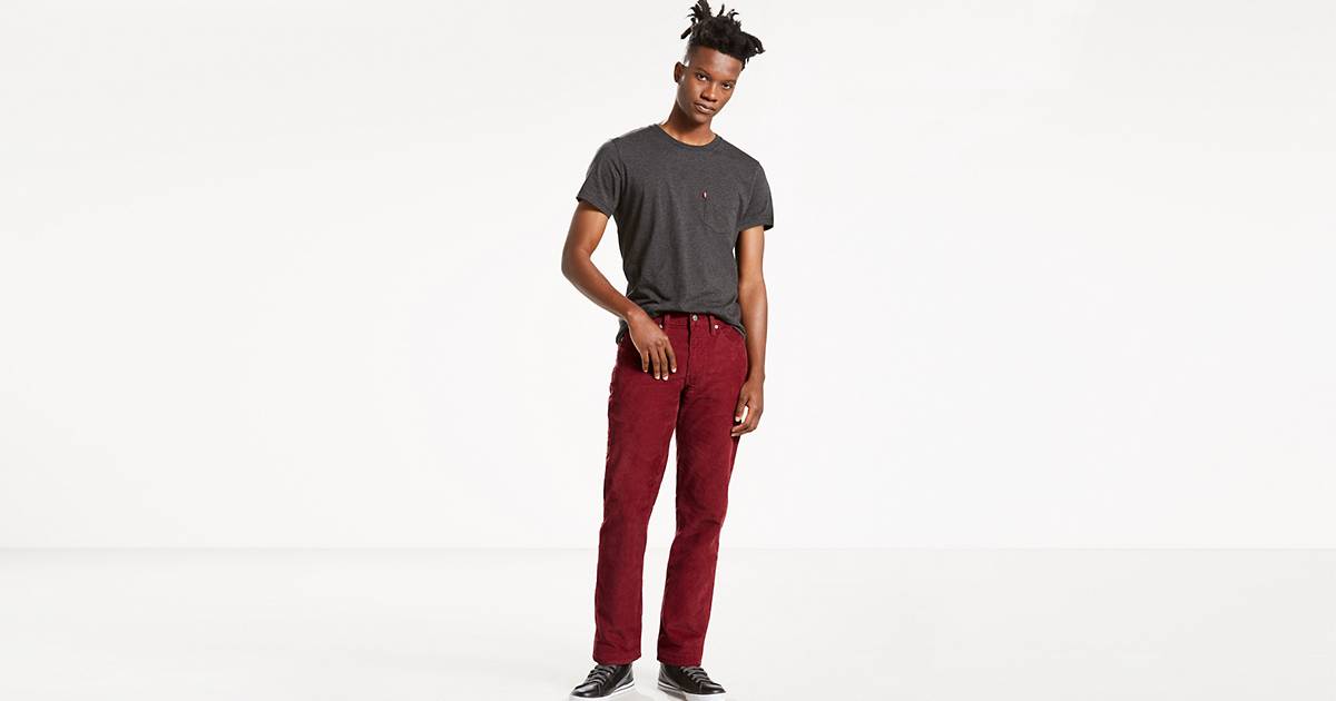 514™ Straight Fit Corduroy Pants - Red | Levi's® US