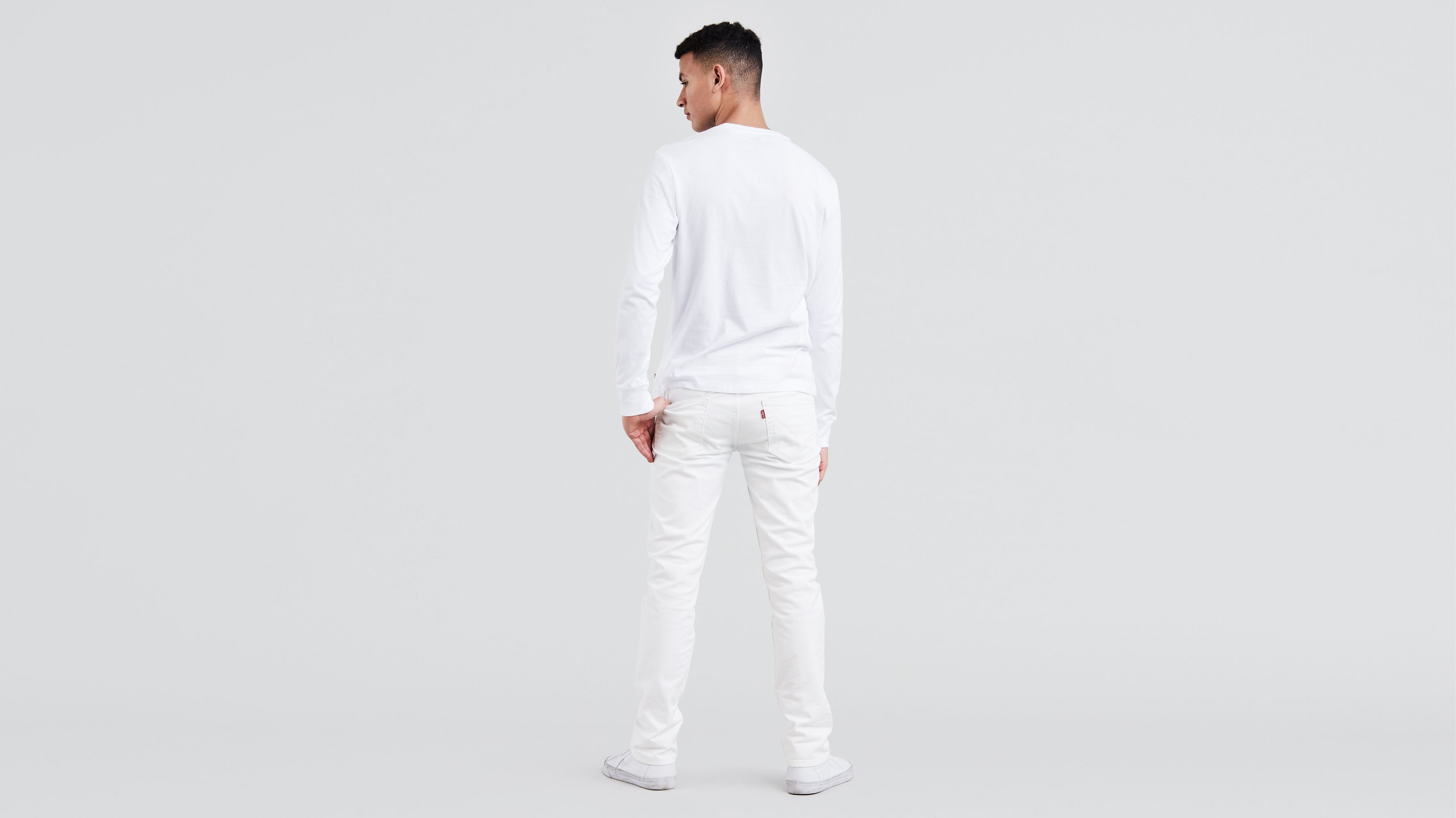 white levi 511 jeans