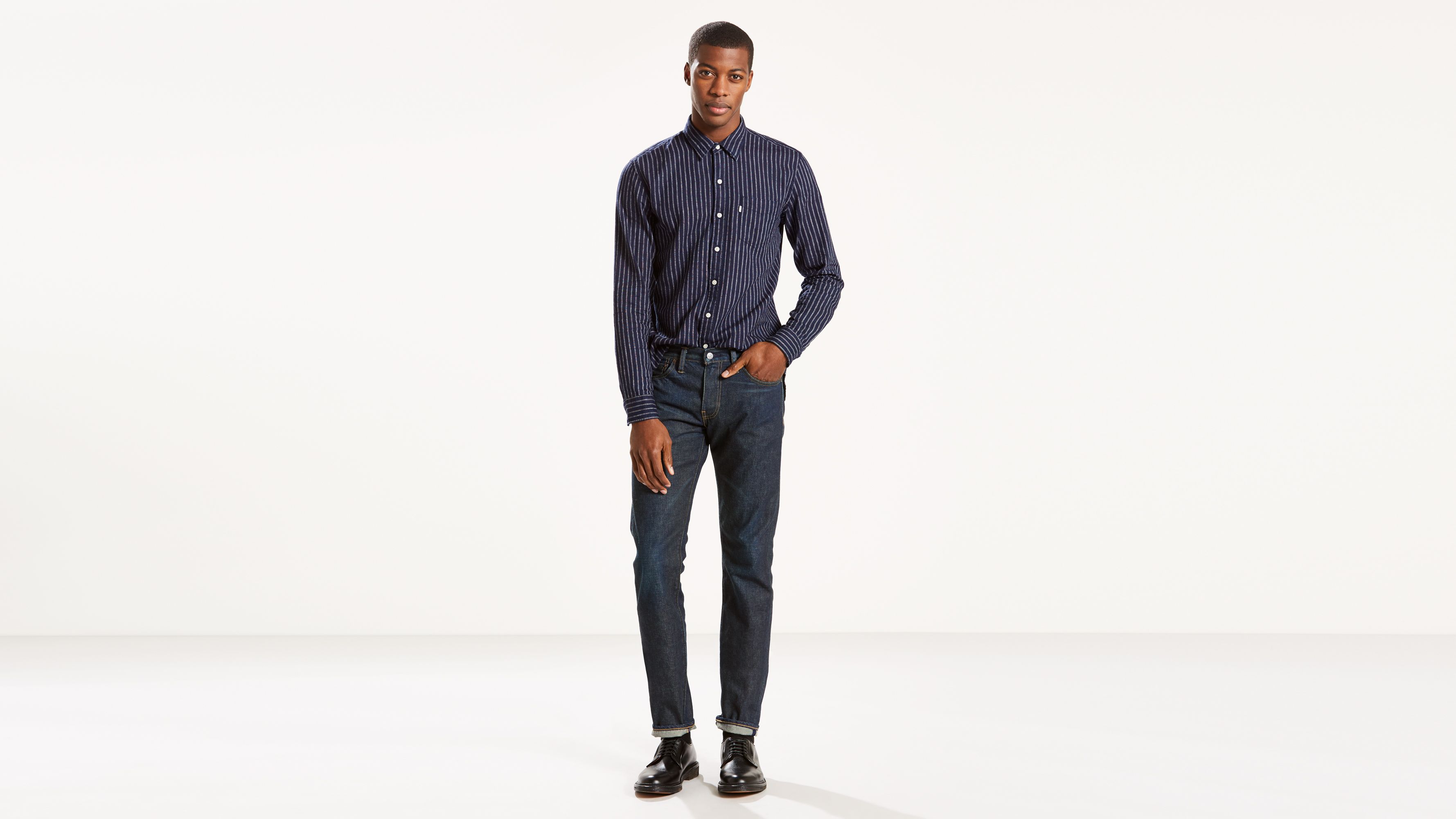 Levi's® Made In The Usa 511™ Slim Fit Selvedge Men's Jeans - Dark 