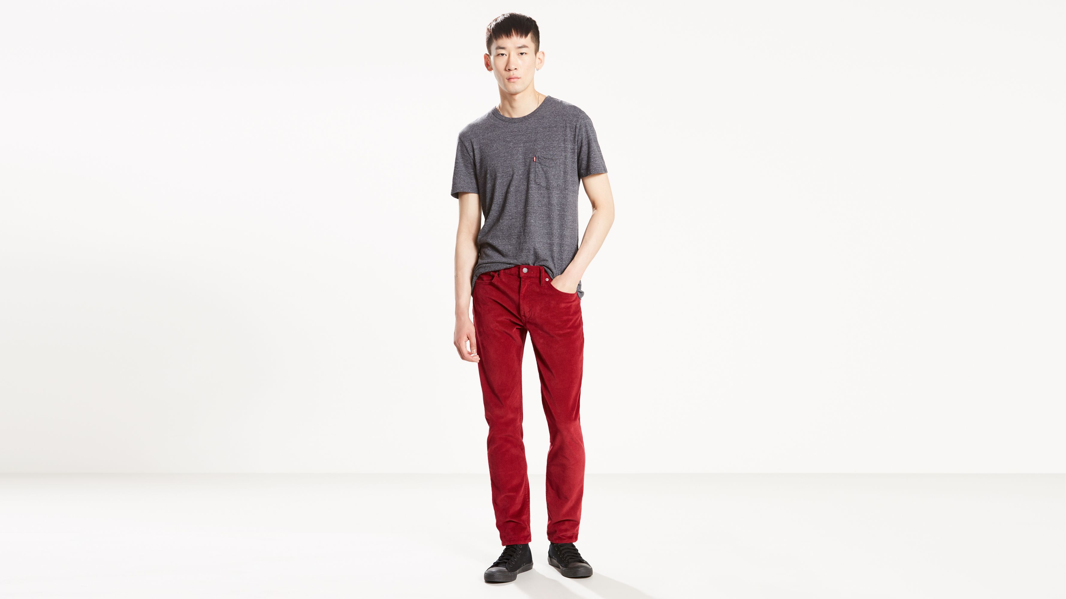 511™ Slim Fit Corduroy Pants - Red | Levi's® US