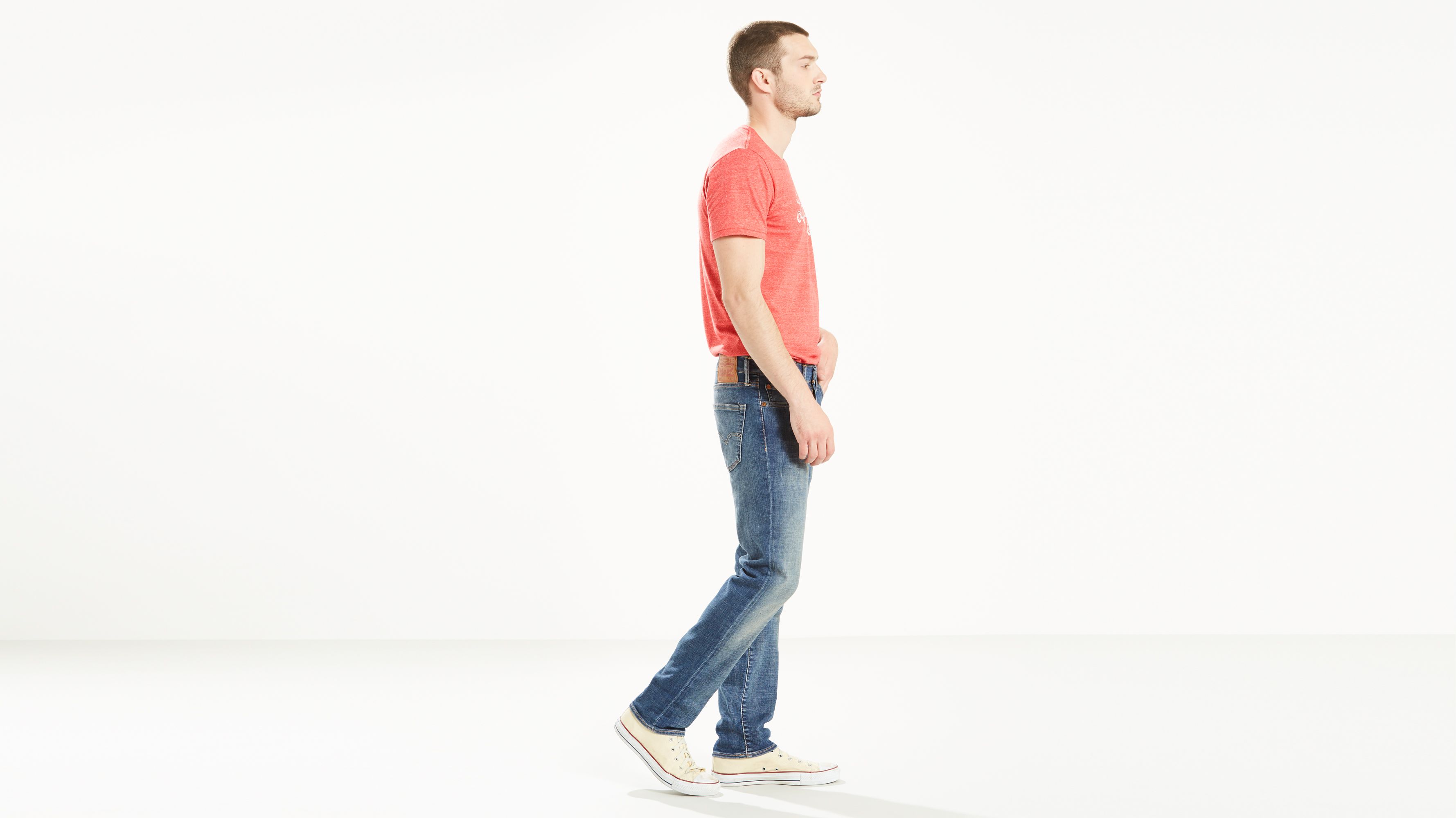 Levi's Men's 511 Slim Fit - Advanced Performance Stretch Jeans, Begonia  Overt - Advanced Stretch : : Fashion