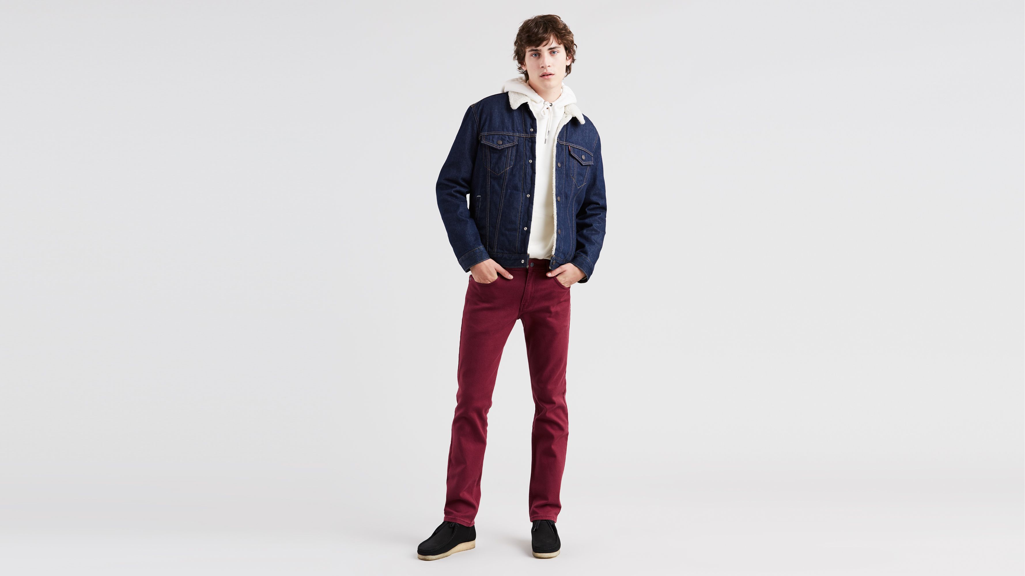 levi's 511 red jeans