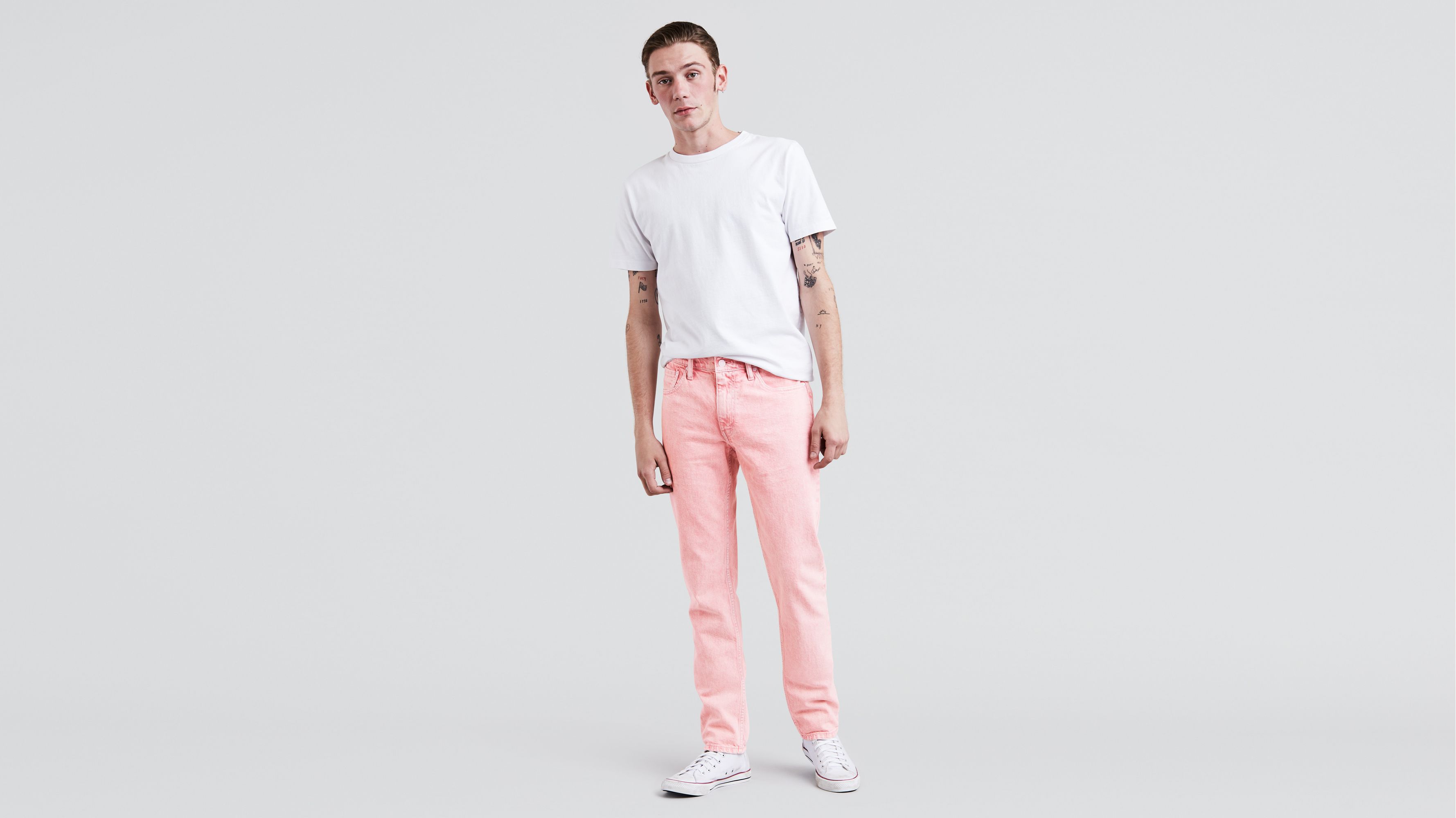 mens pink levis jeans online