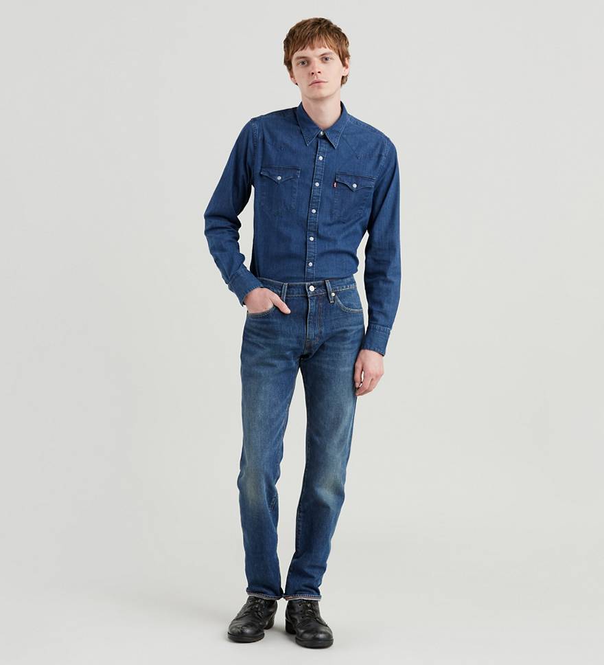 511™ Slim Fit Selvedge Men's Jeans - Medium Wash | Levi's® US