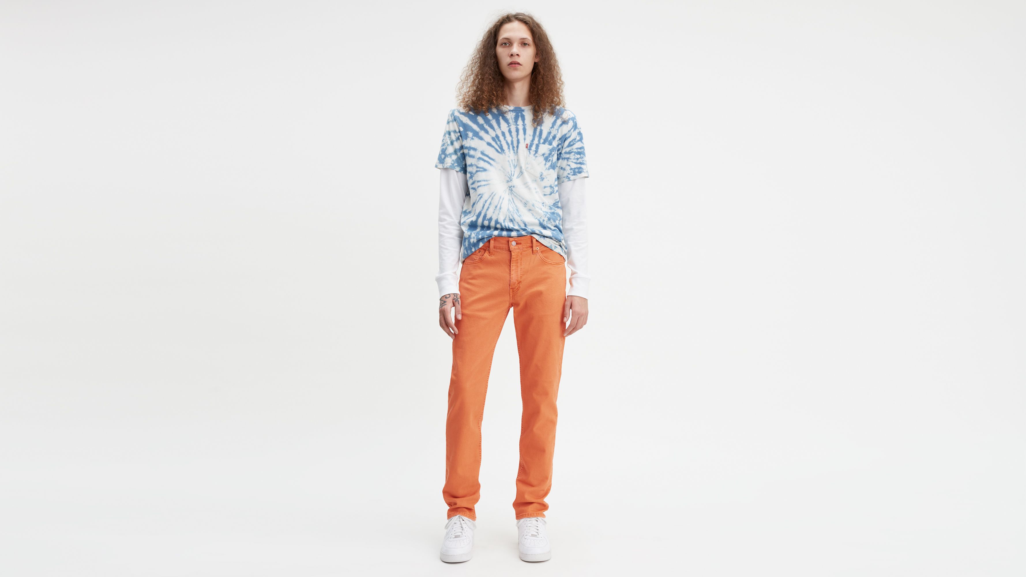 511™ Slim Fit Colored Men's Jeans - Orange | Levi's® US