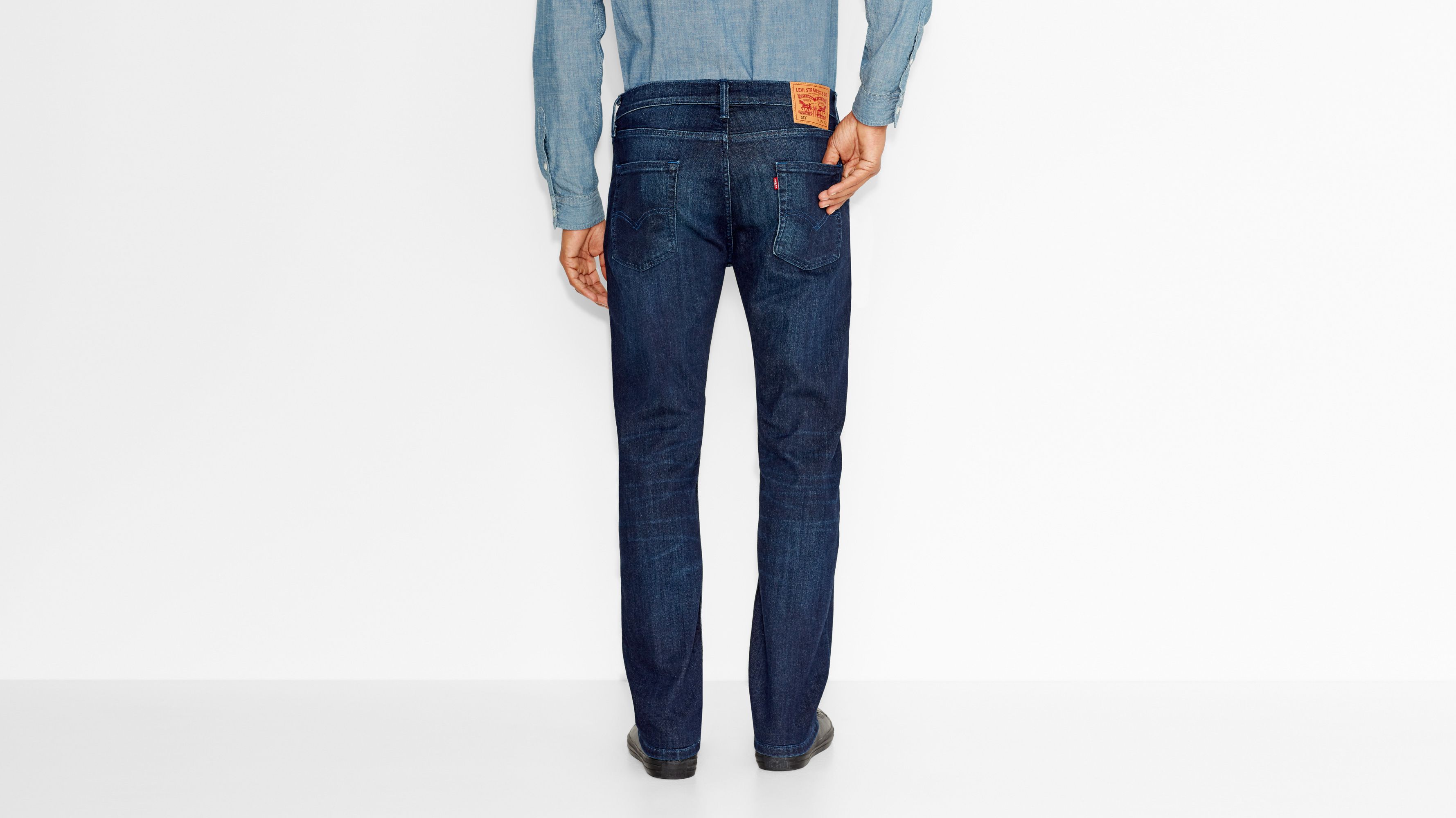 Men’s LEVI'S 513 Blue Denim Slim Straight Jeans Genuine,brand New 