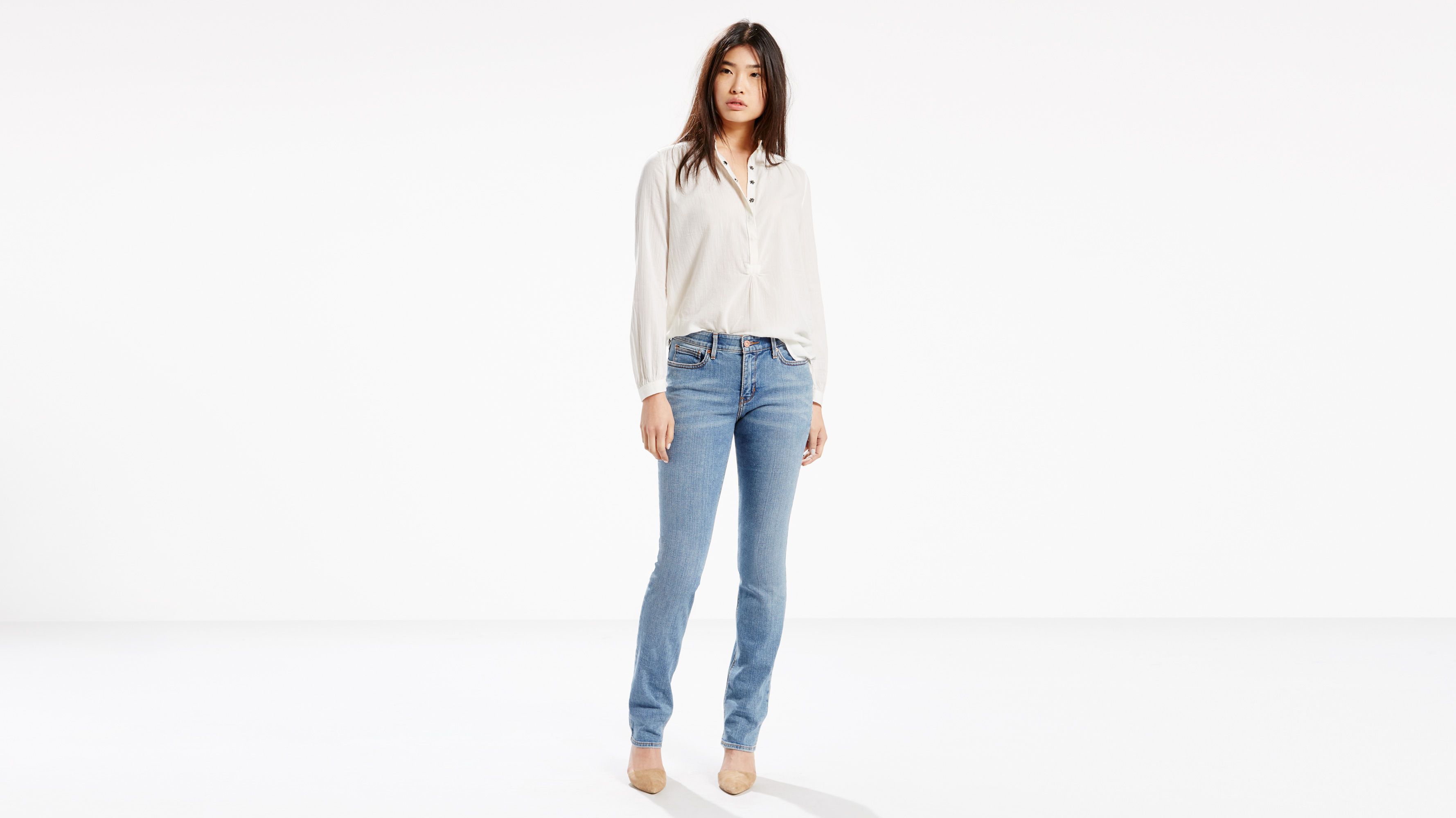 women's levi's 525 straight leg jeans