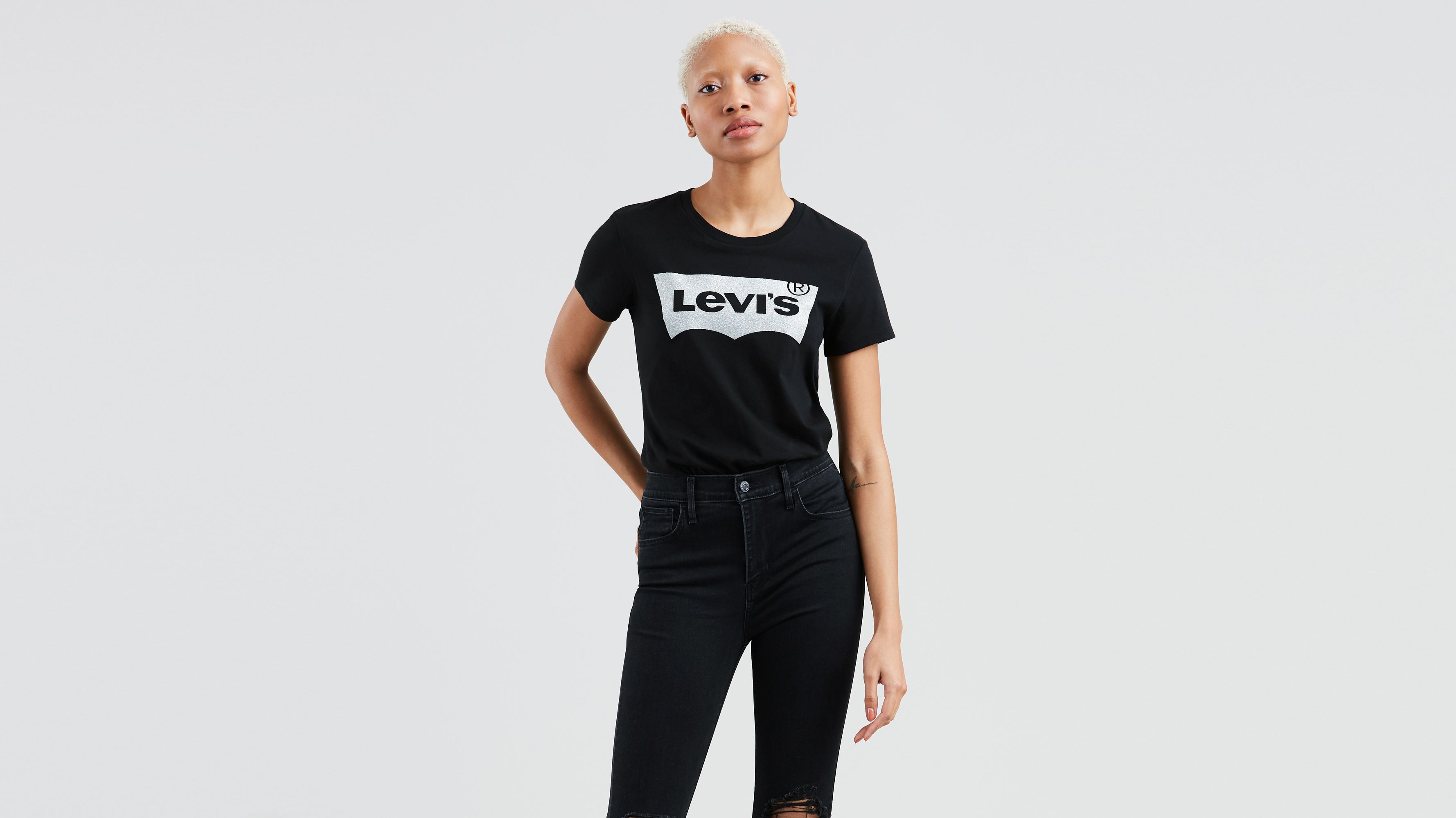 Levi's perfect tee black on sale