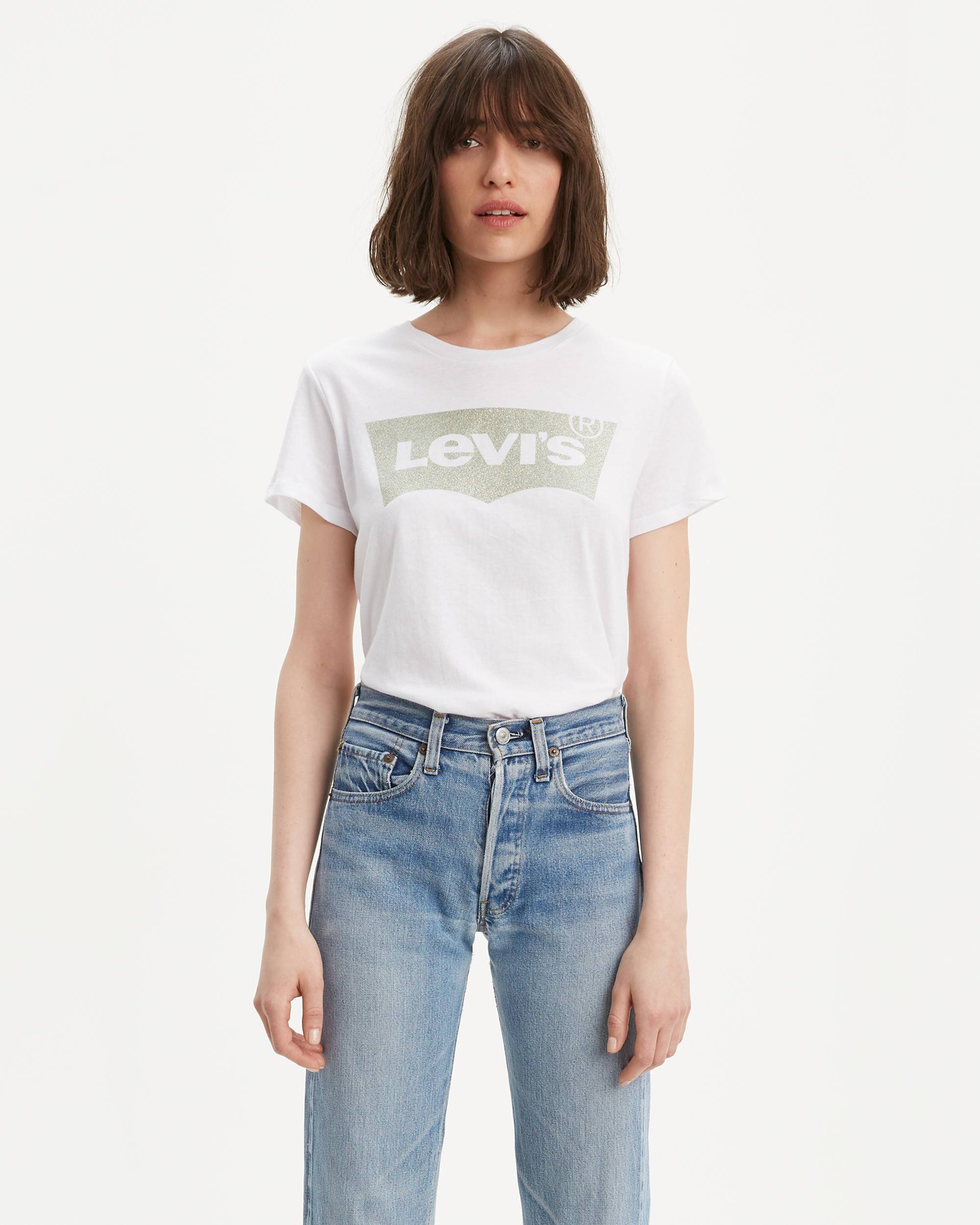 Glitter Levi's® Logo Perfect Tee Shirt 1