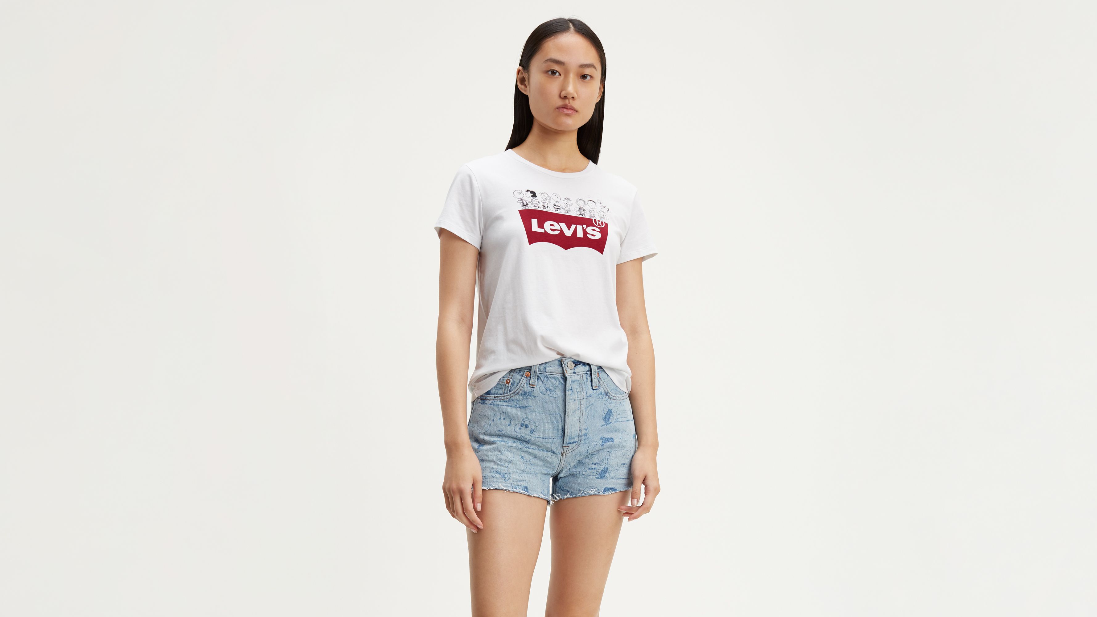 levi's snoopy t shirt womens