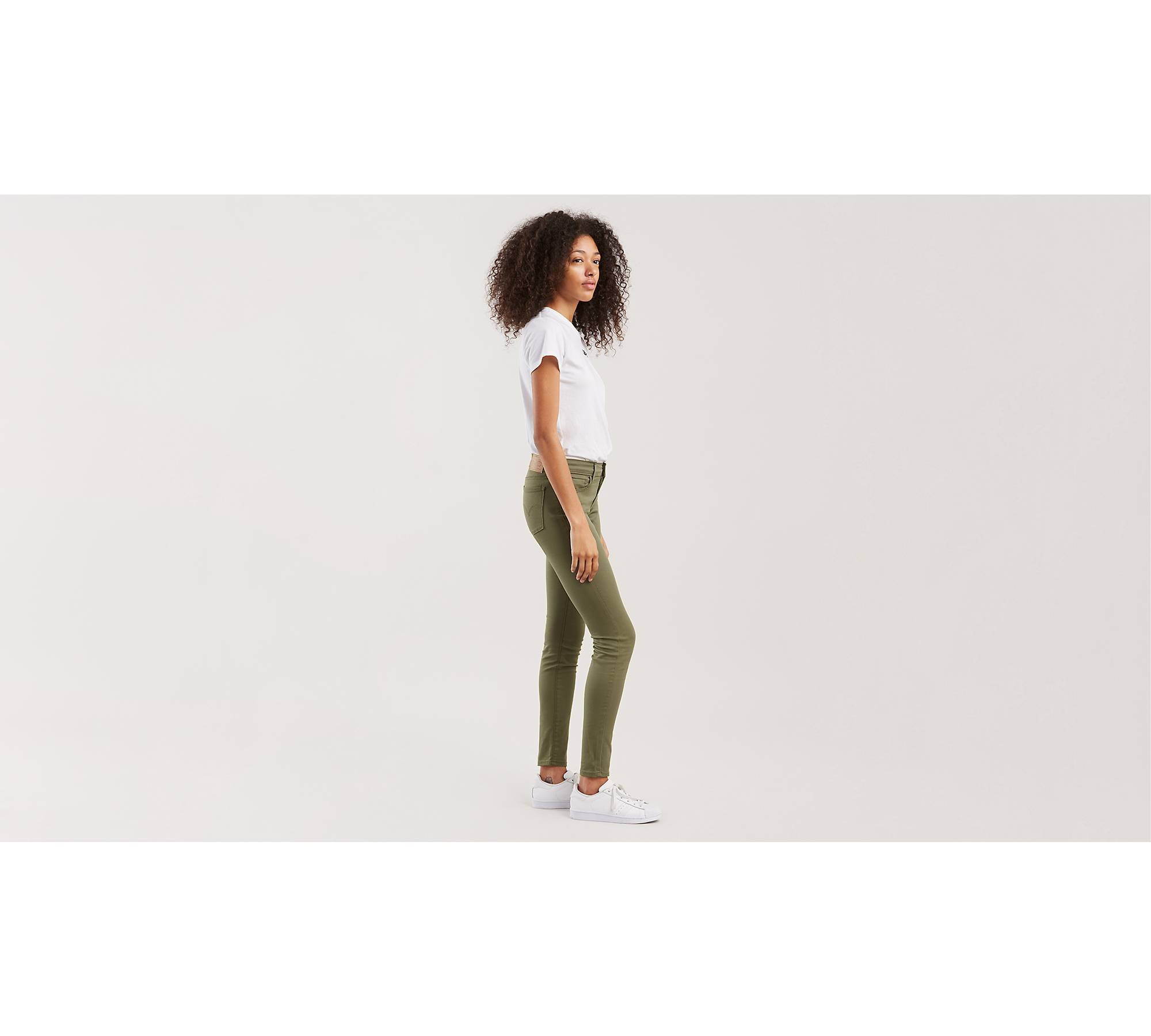 Green Jeggings Womenwomen's High-waist Green Jeggings - Slim Fit