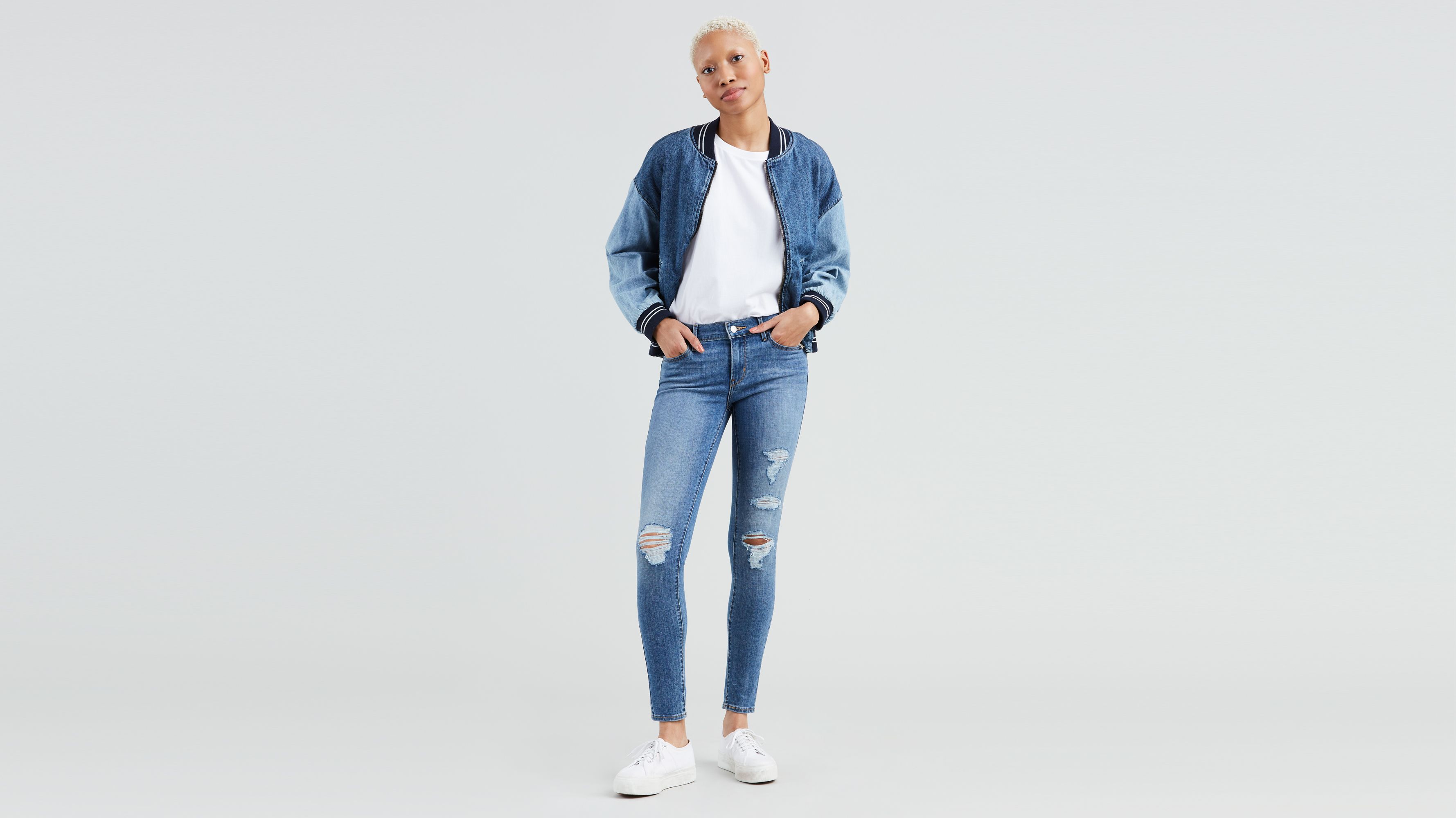 levi's 710 super skinny mid rise slim through hip and thigh