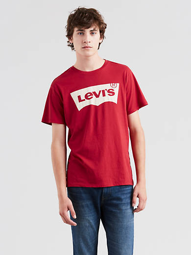Asser boykot Tilbageholde Levi's® Logo Classic Tee Shirt - Red | Levi's® US