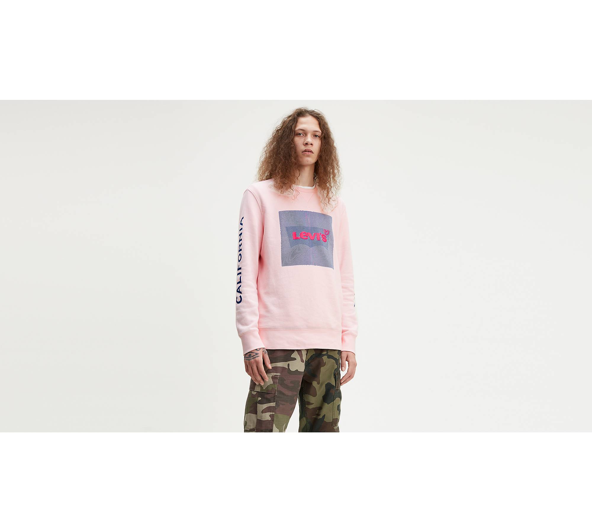 Levi's® Logo Crewneck Sweatshirt - Pink | Levi's® US