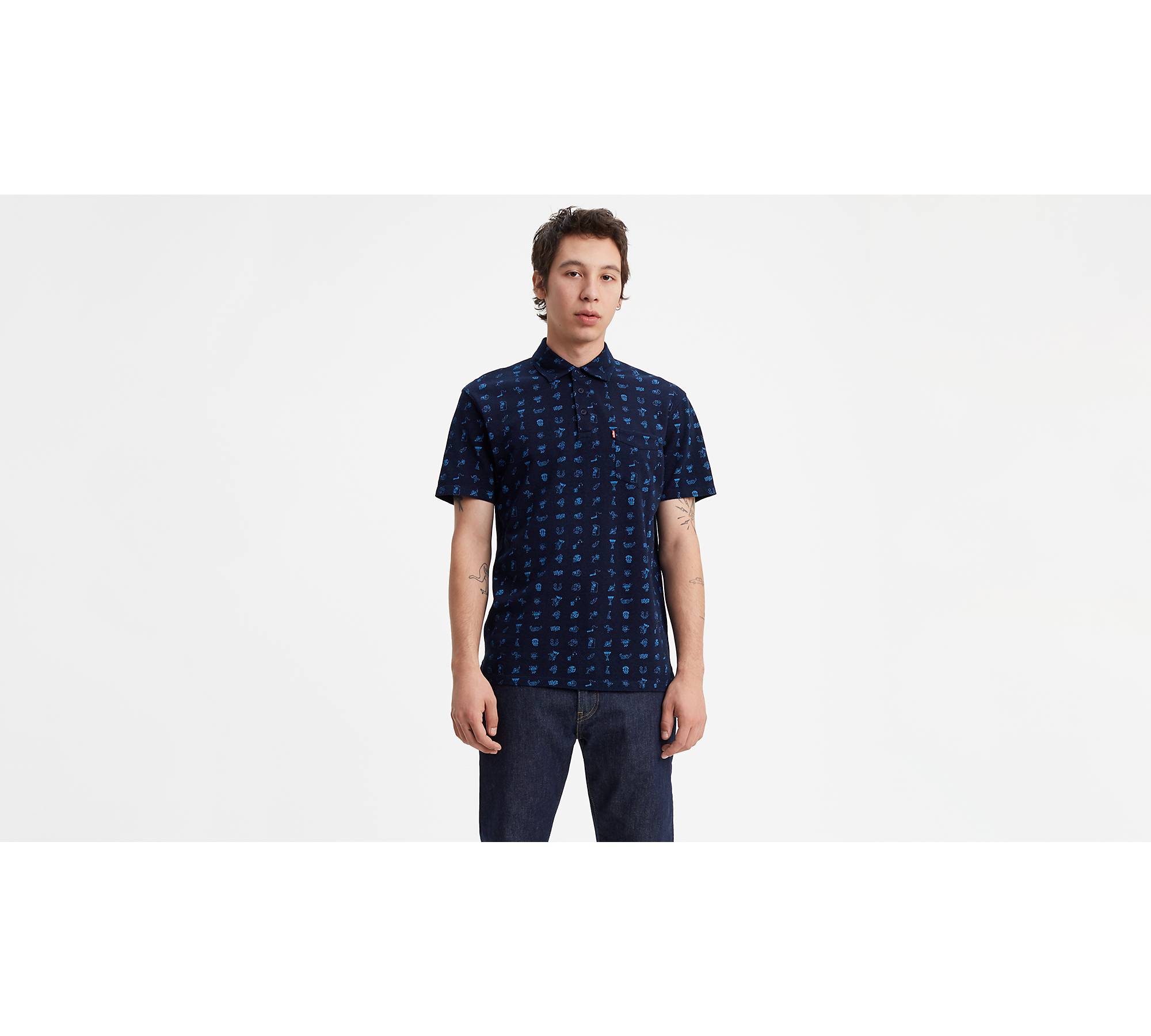 Short Sleeve Sunset Polo Shirt - Dark Wash | Levi's® US