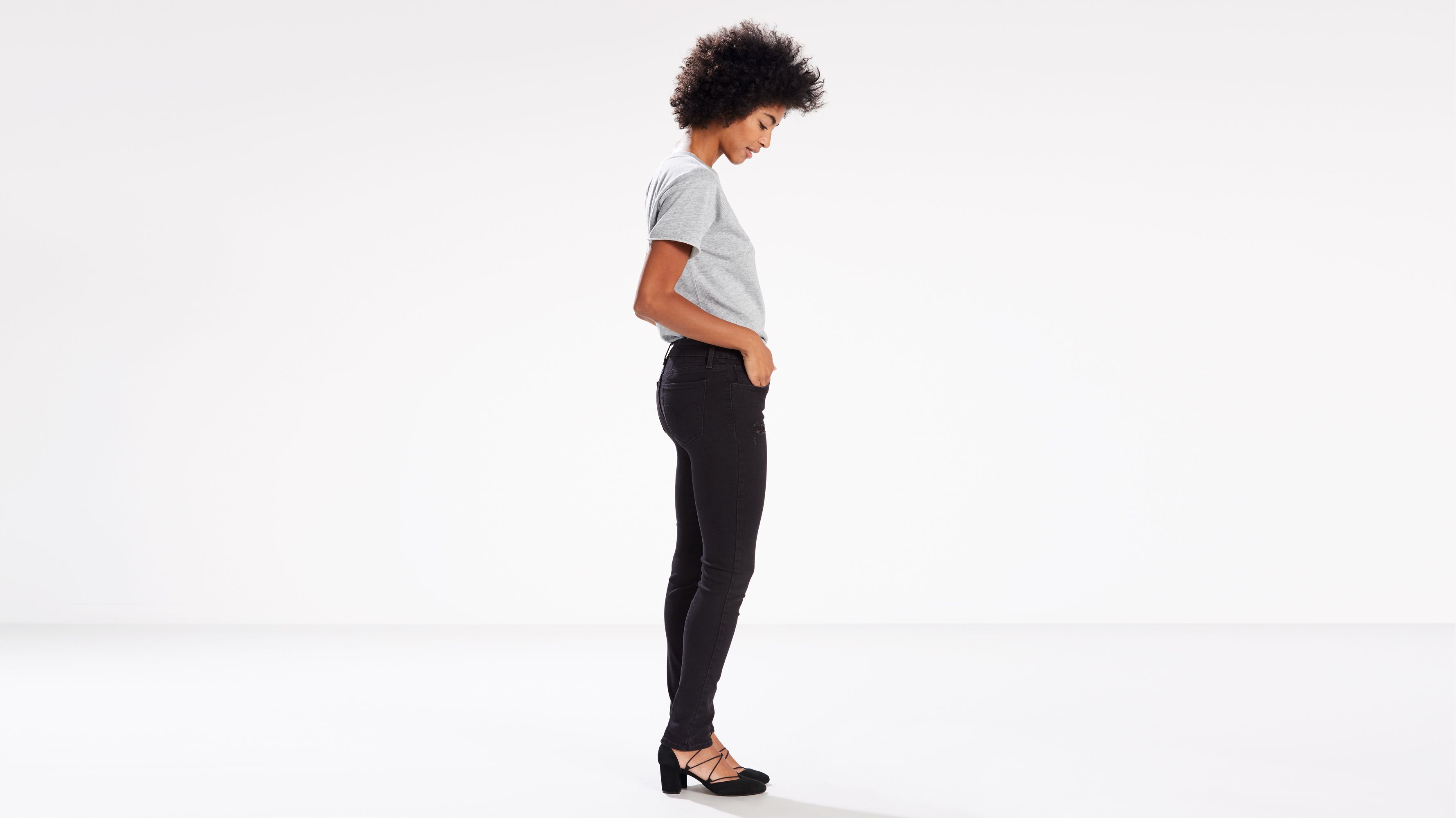 Levi's 711 hot sale skinny ankle black