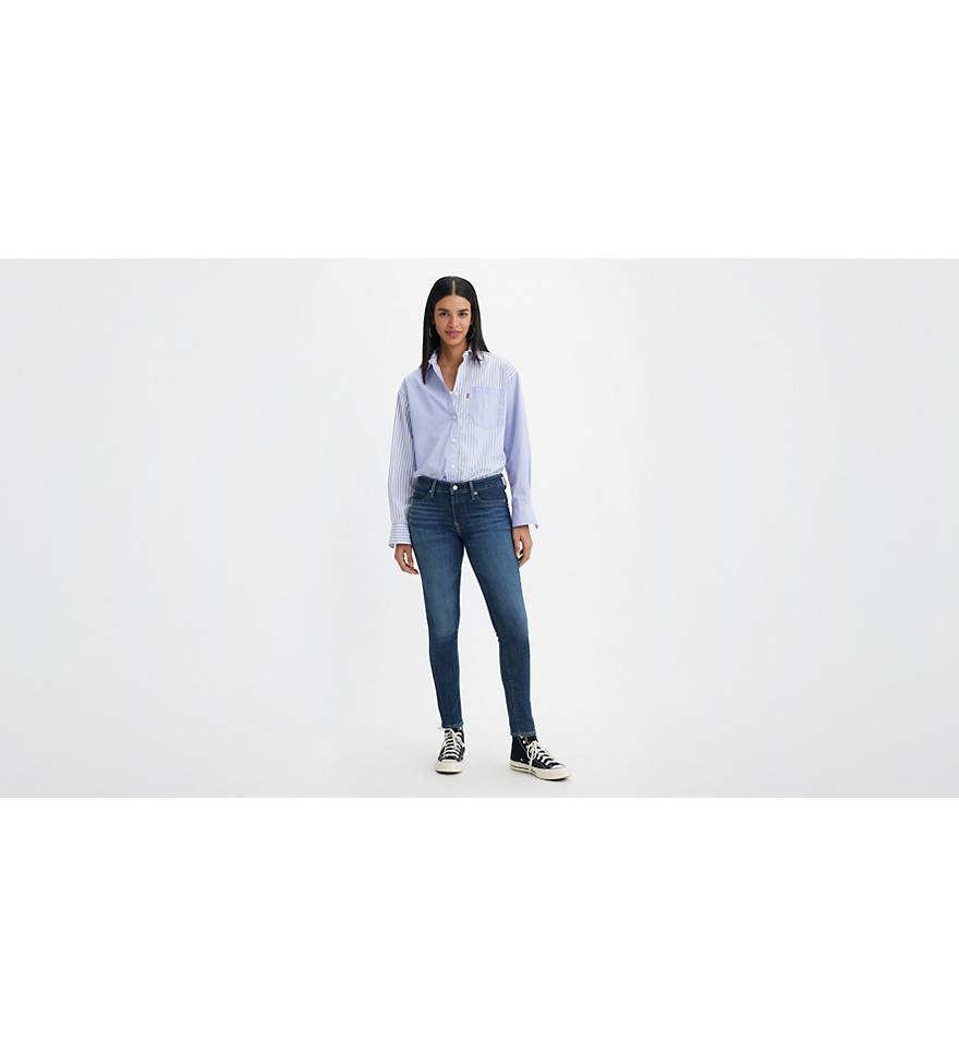 Levi's Women's 711 Skinny Jeans, Mujer, SOFT BLACK, 24x32 