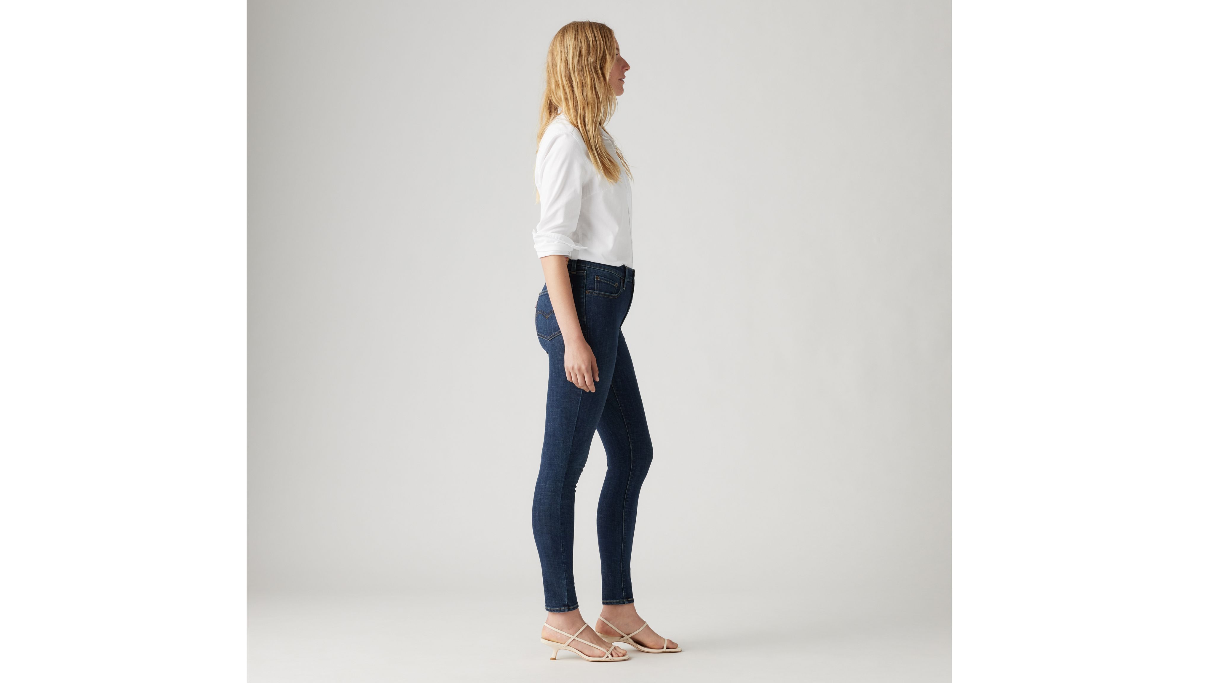 721 high rise skinny jeans blue story