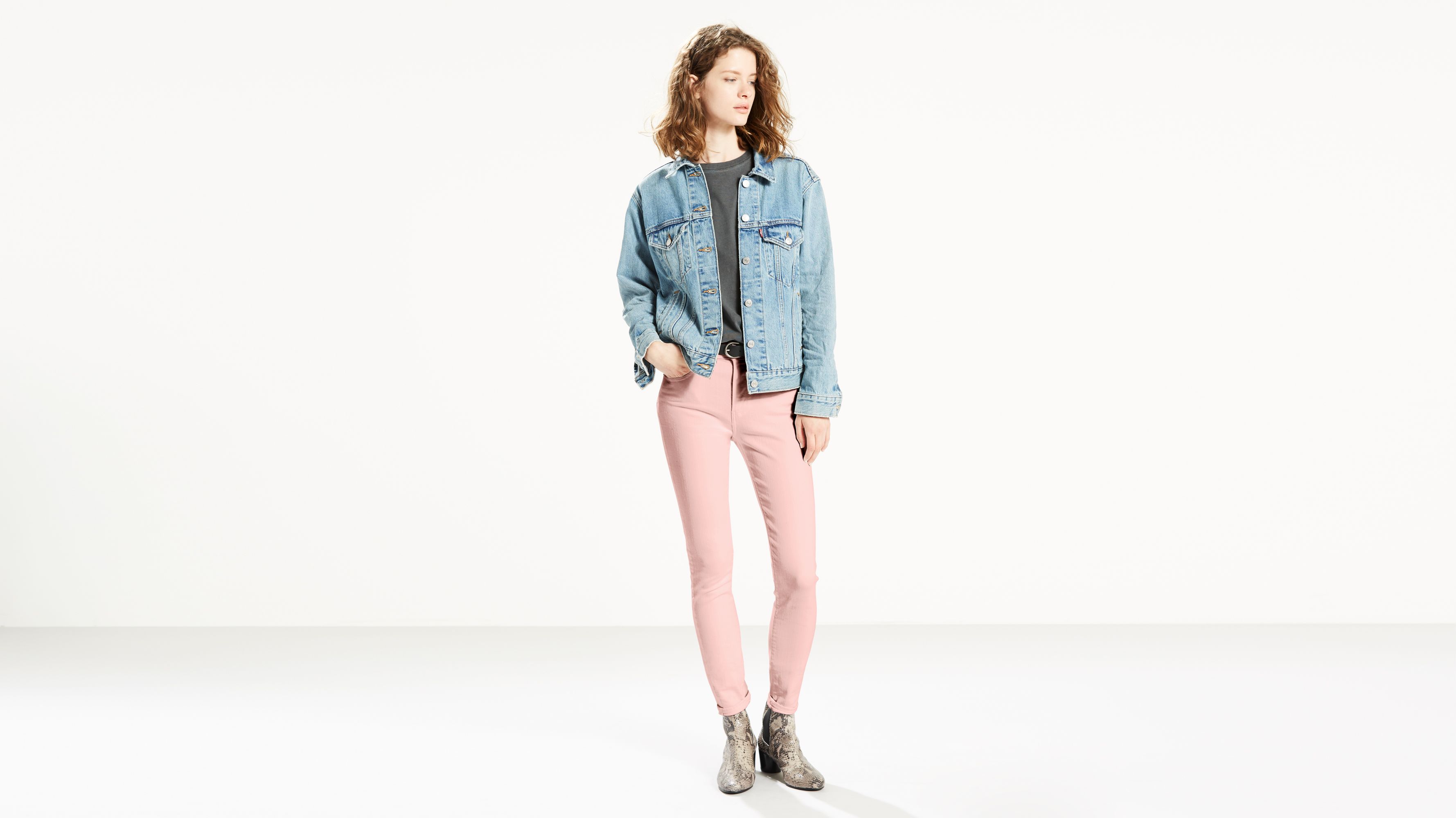 721 High Rise Skinny Women's Jeans - Pink | Levi's® US