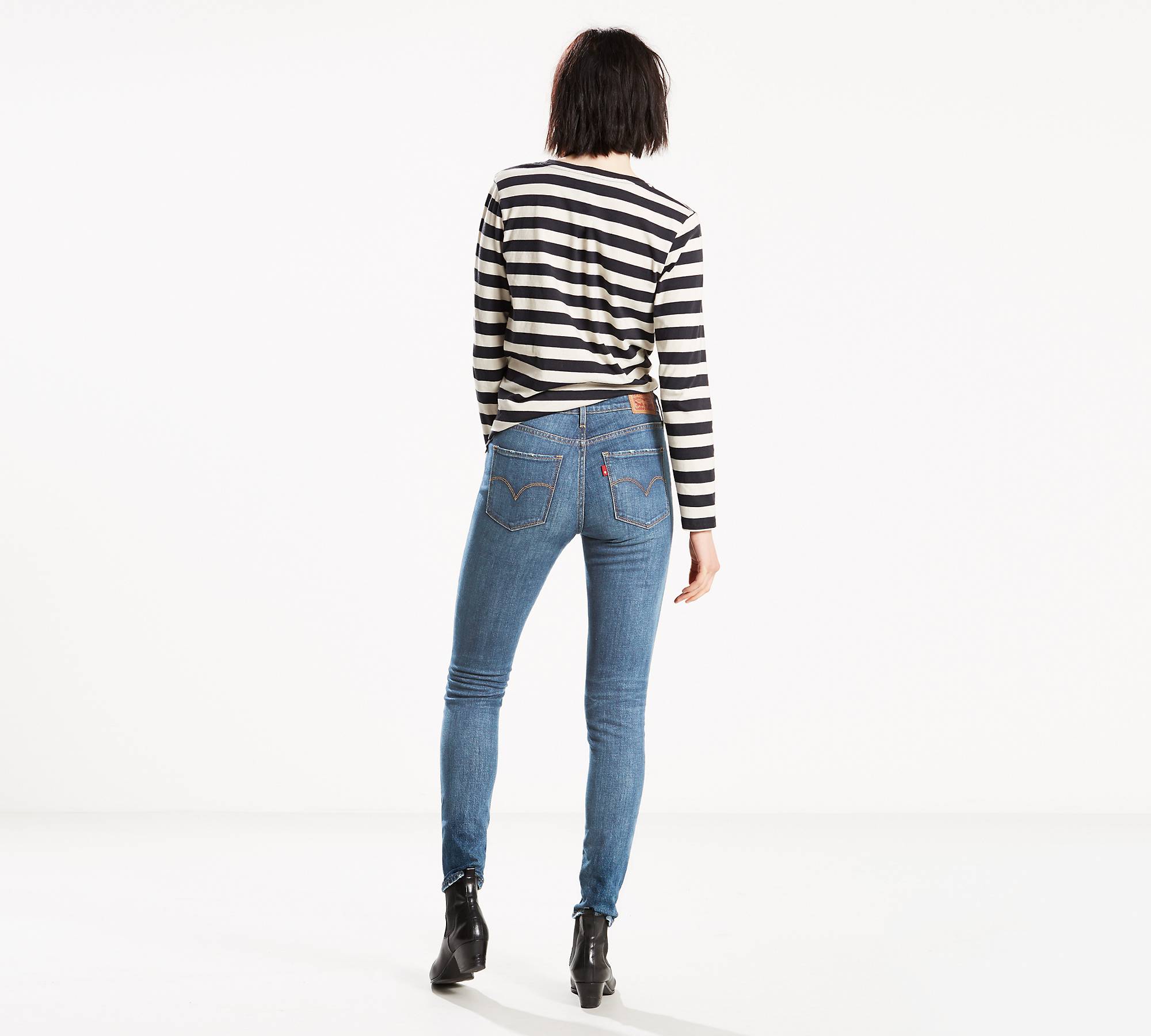 721 High Rise Ripped Skinny Women's Jeans - Medium Wash | Levi's® US