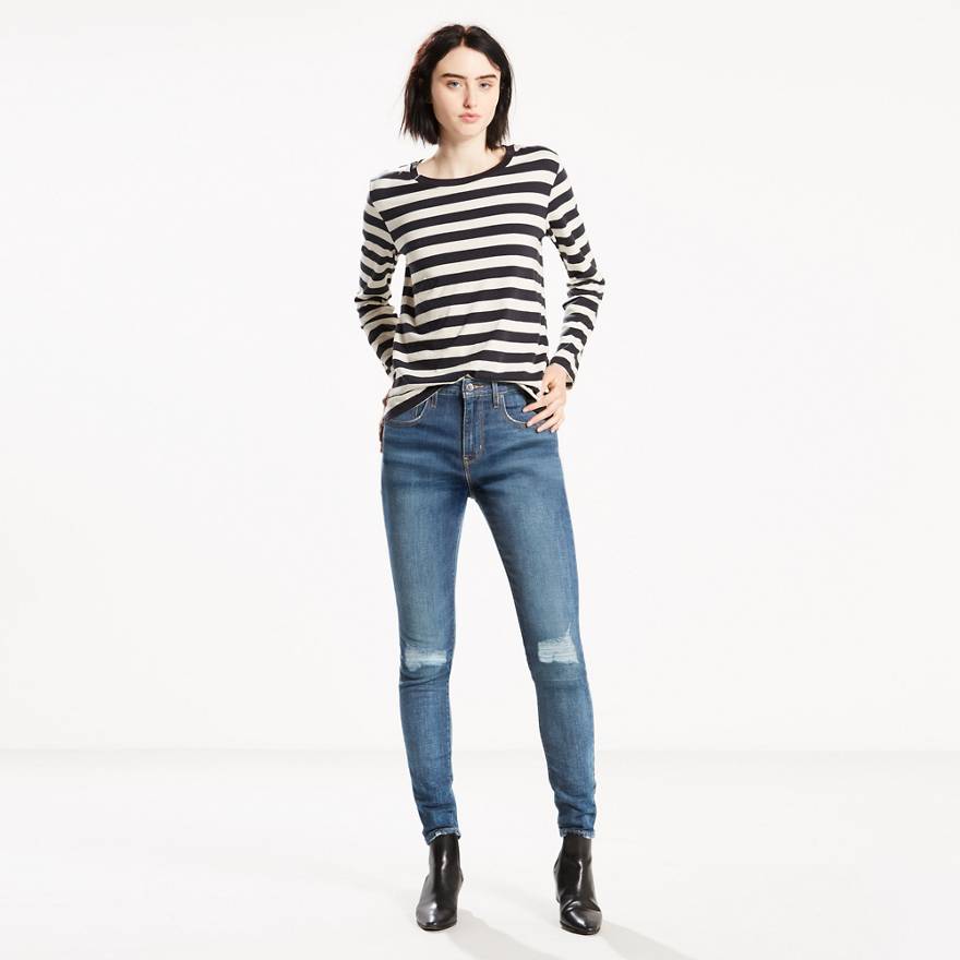 721 High Rise Ripped Skinny Women's Jeans 1