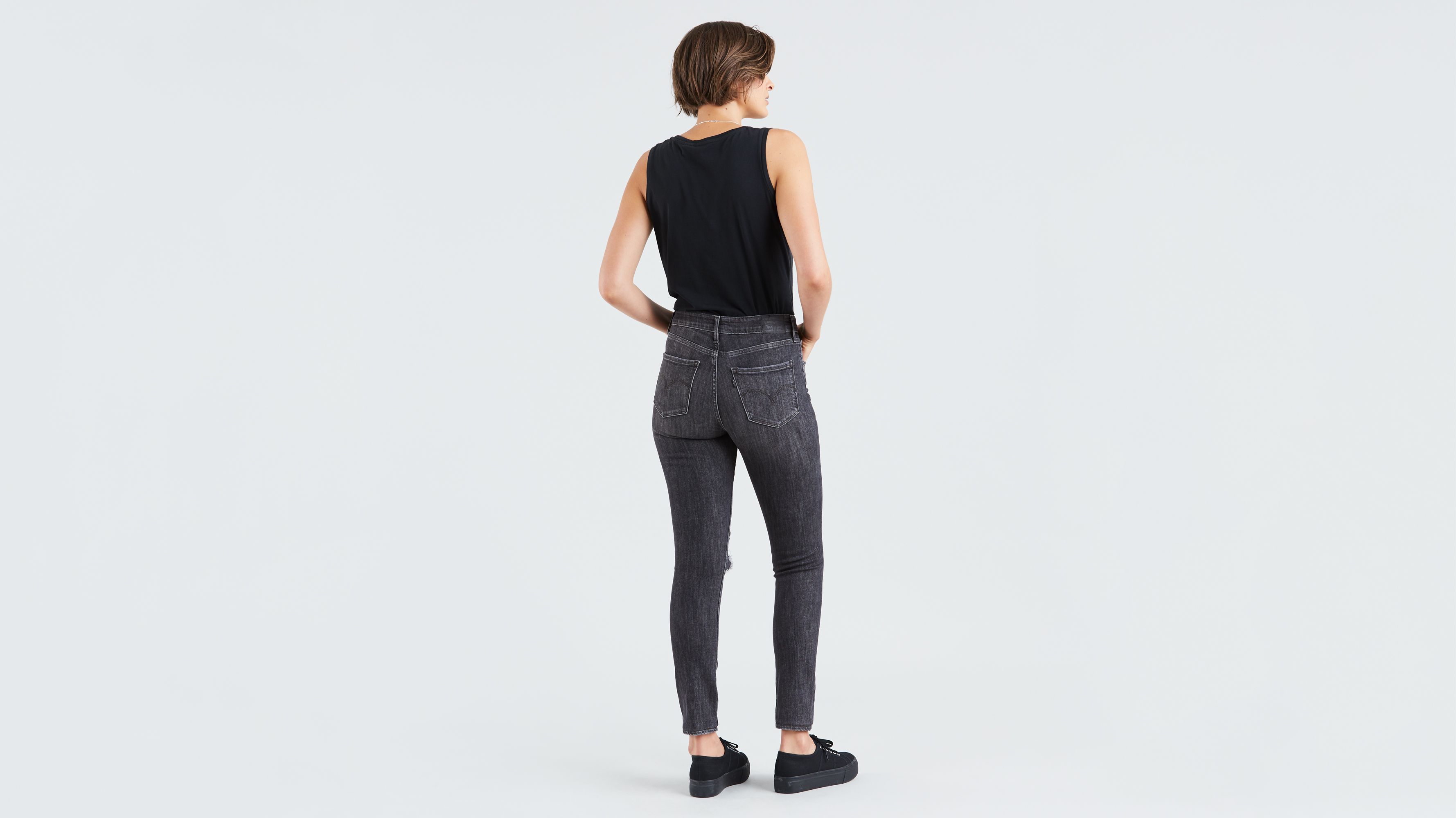 Levi's 721 high rise cheap skinny grey