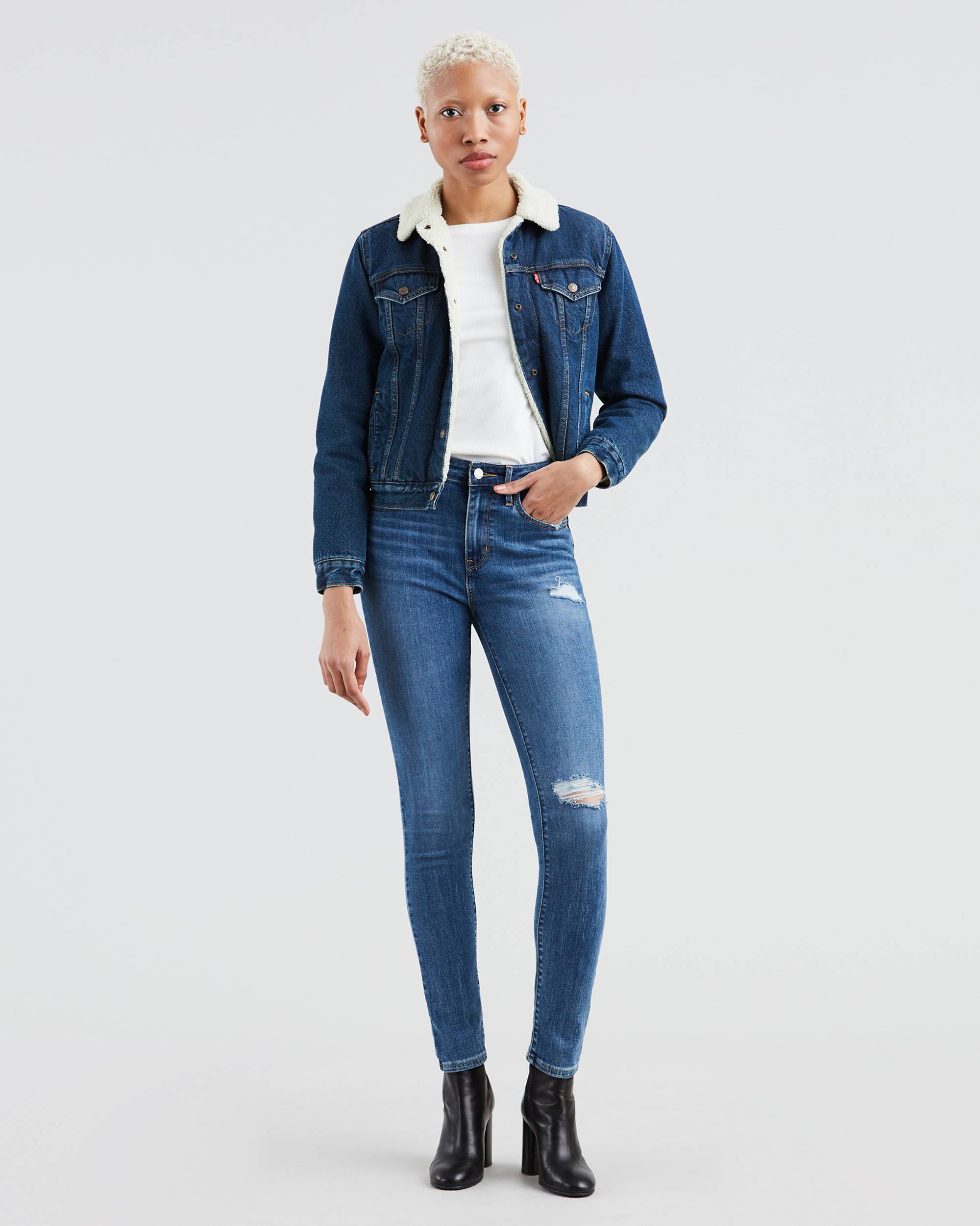 721 High Rise Ripped Skinny Women's Jeans 1