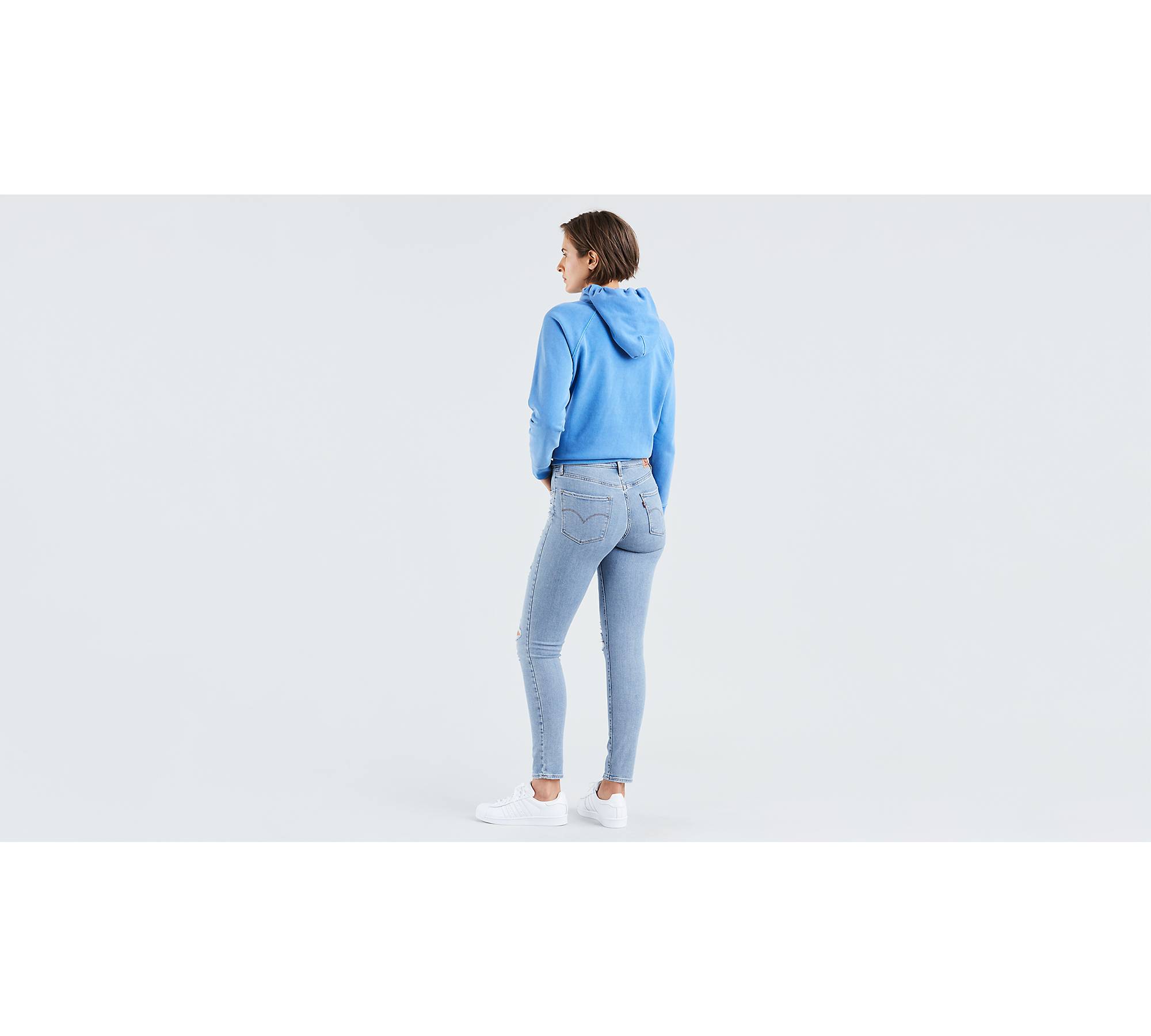 721 High Rise Ripped Skinny Women's Jeans - Light Wash | Levi's® US