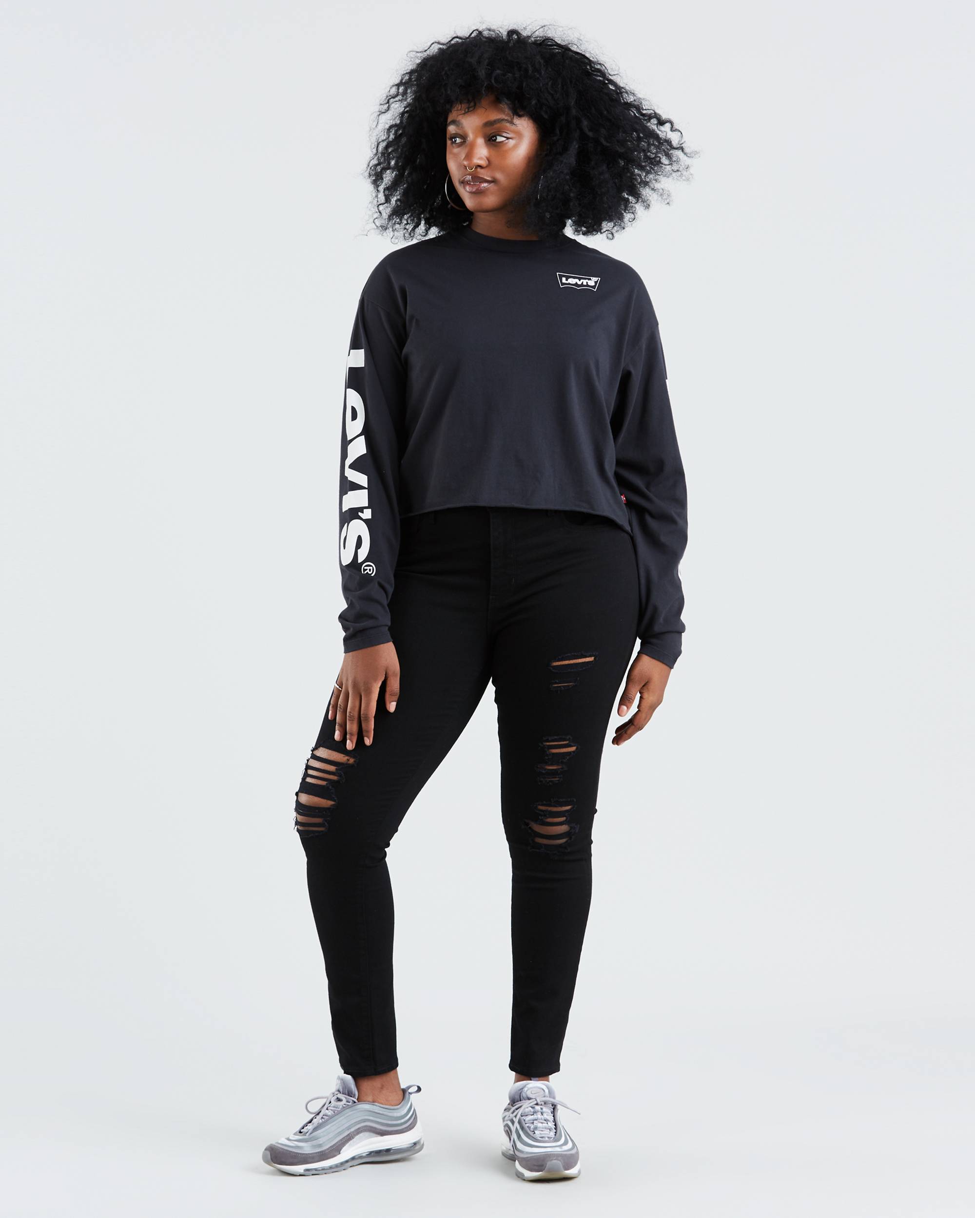 721 High Rise Ripped Skinny Women's Jeans 4