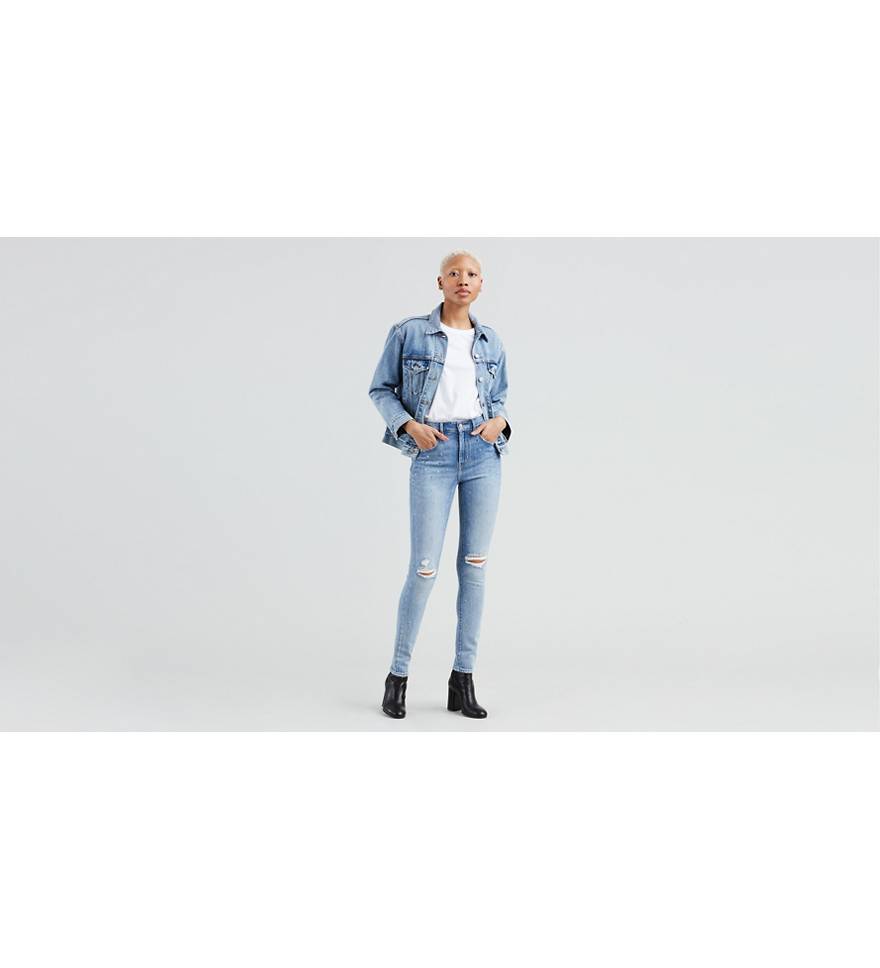 721 High Rise Skinny Embellished Women's Jeans - Light Wash | Levi's® US