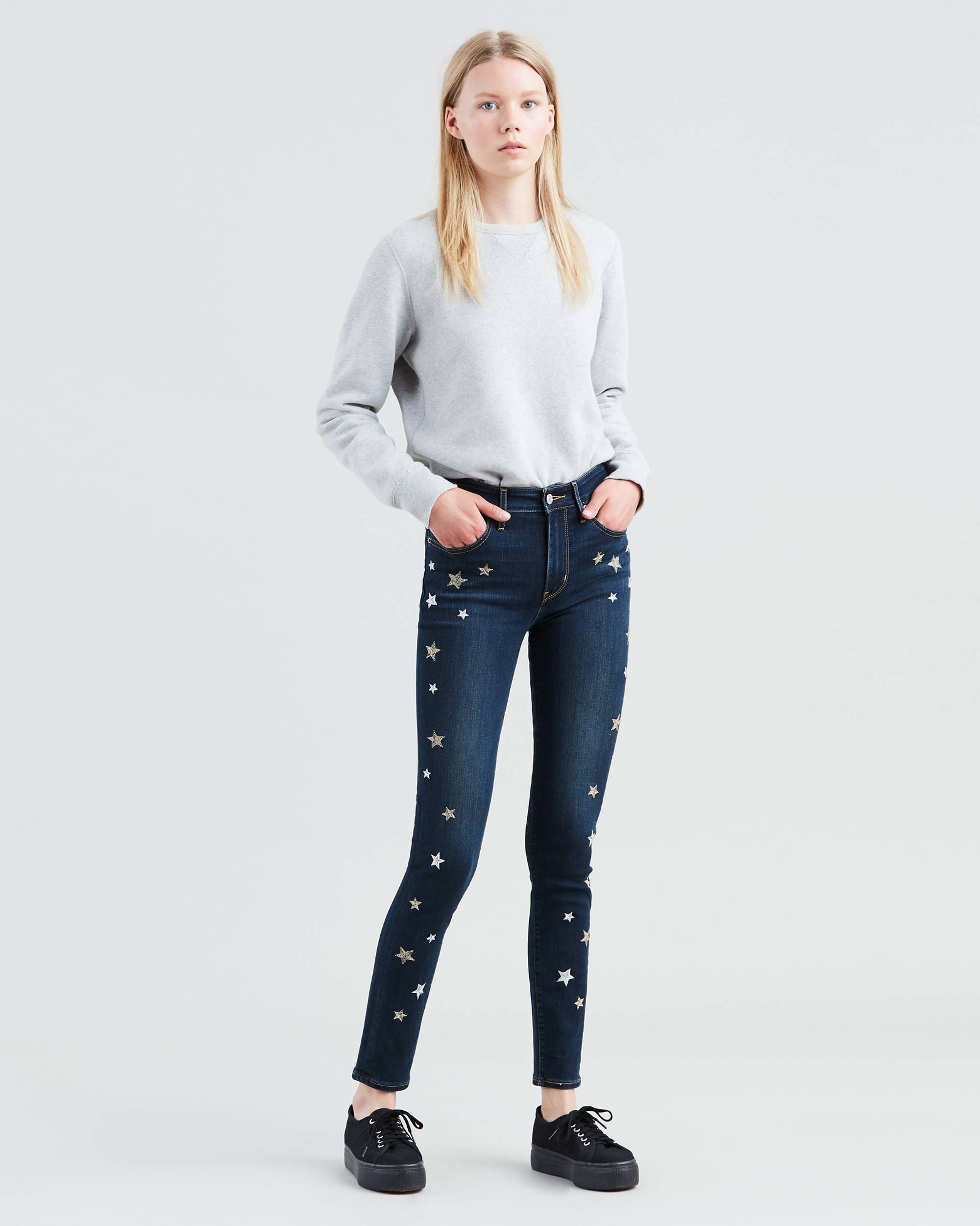 721 Embroidered High Rise Skinny Women's Jeans 1