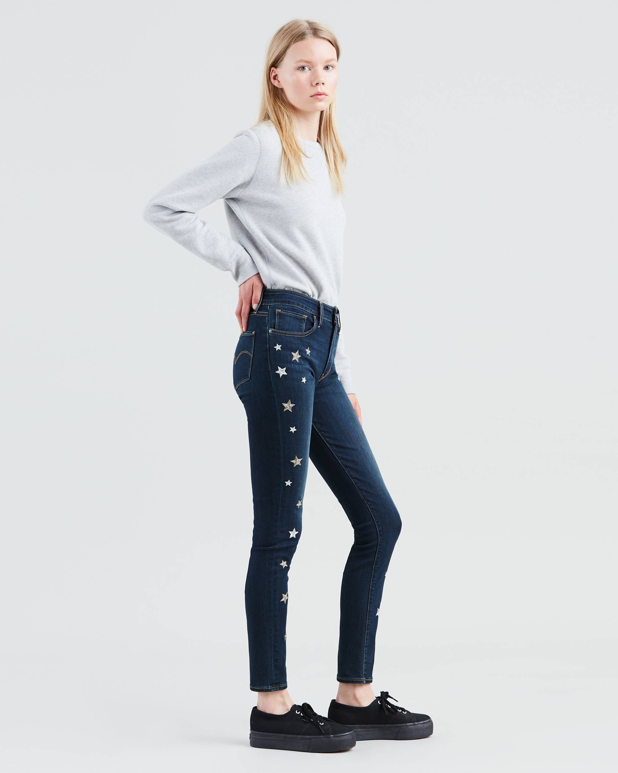 721 Embroidered High Rise Skinny Women's Jeans 2