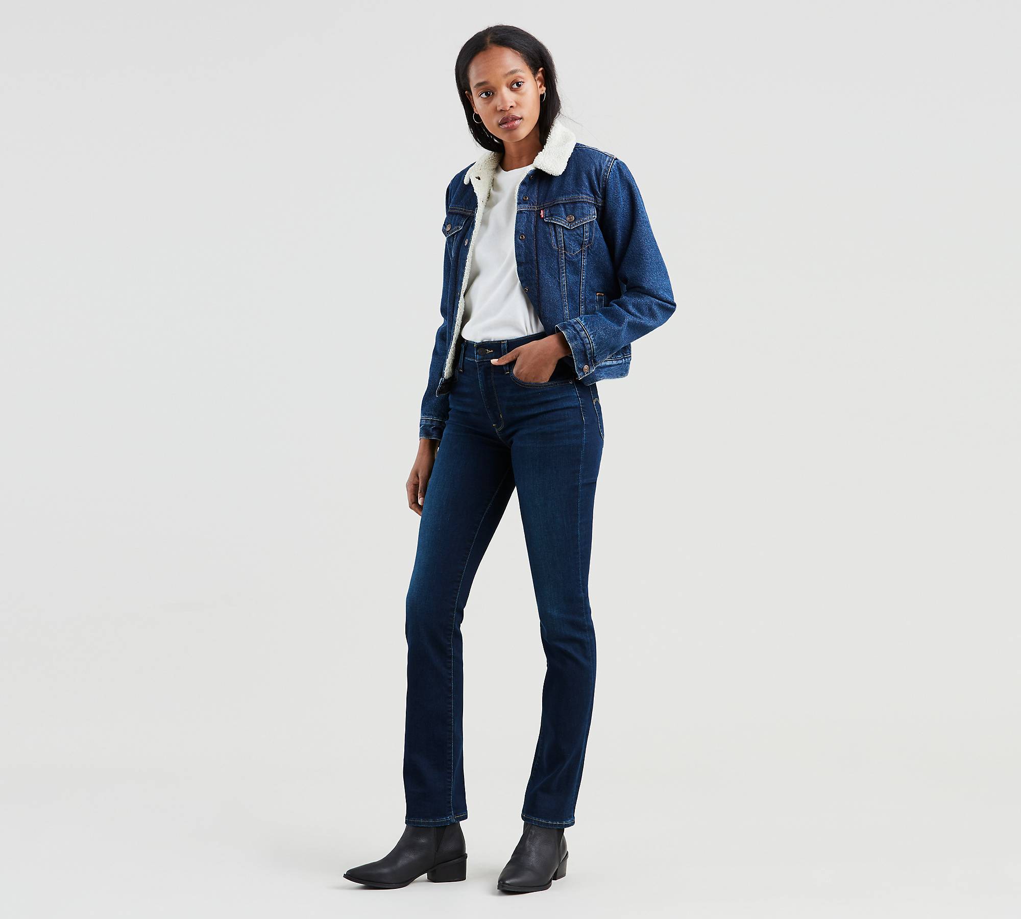 724™ High-Waisted Straight Jeans 1