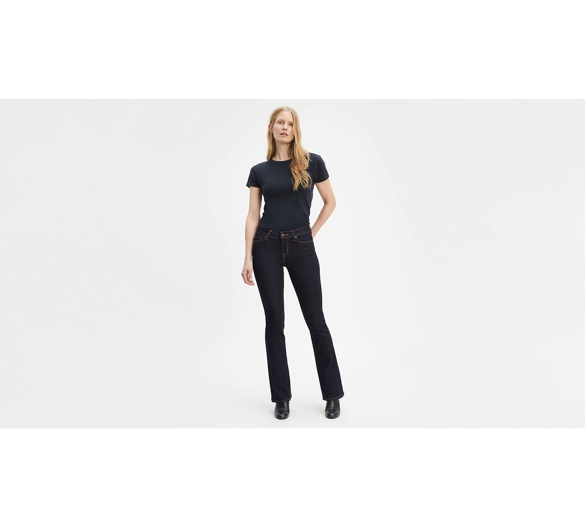 Buy Levis Ladies Solid Onyx Black Bootcut Jeans Online - Lulu