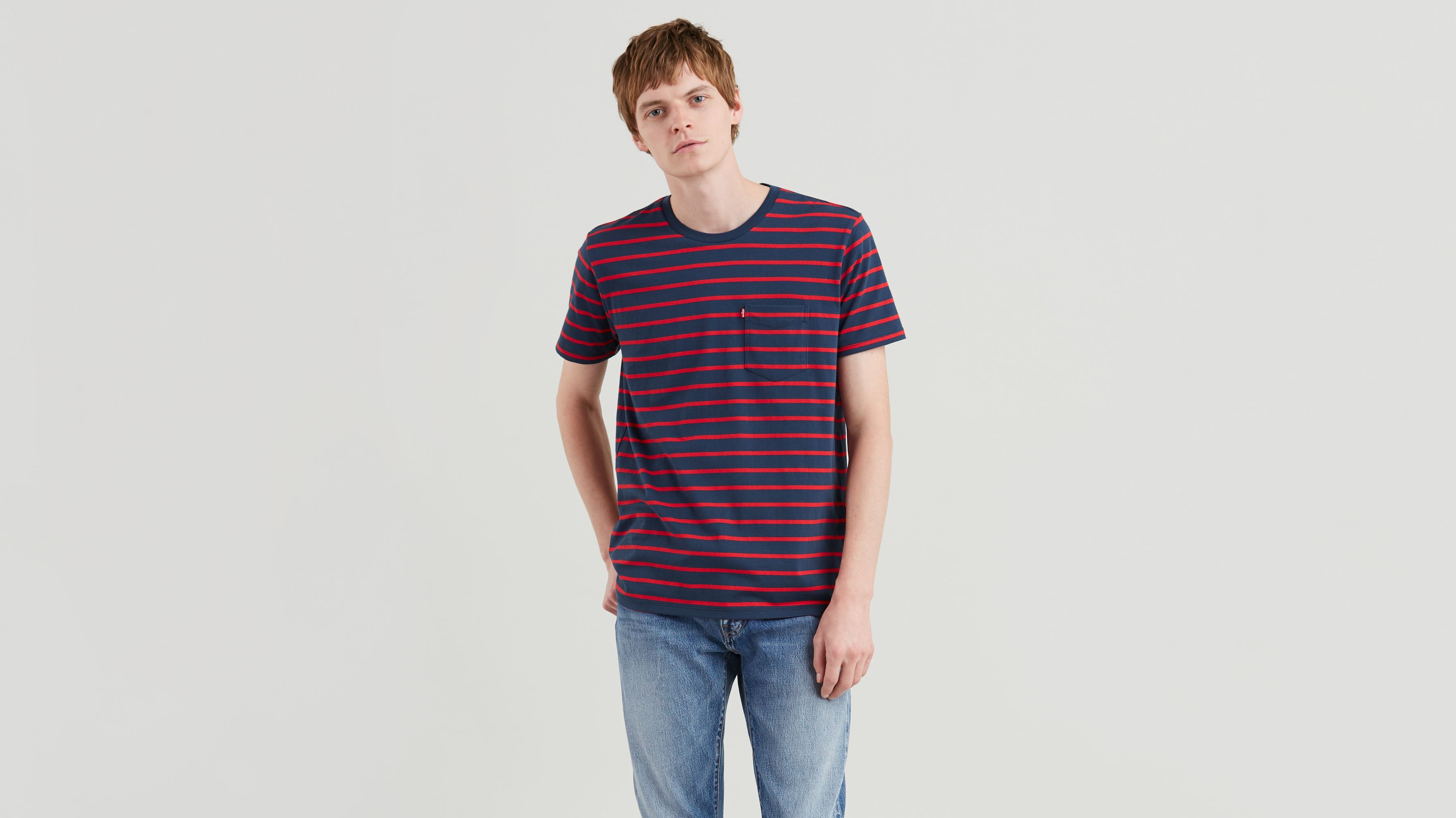 Classic Striped Pocket Tee Shirt - Blue | Levi's® US