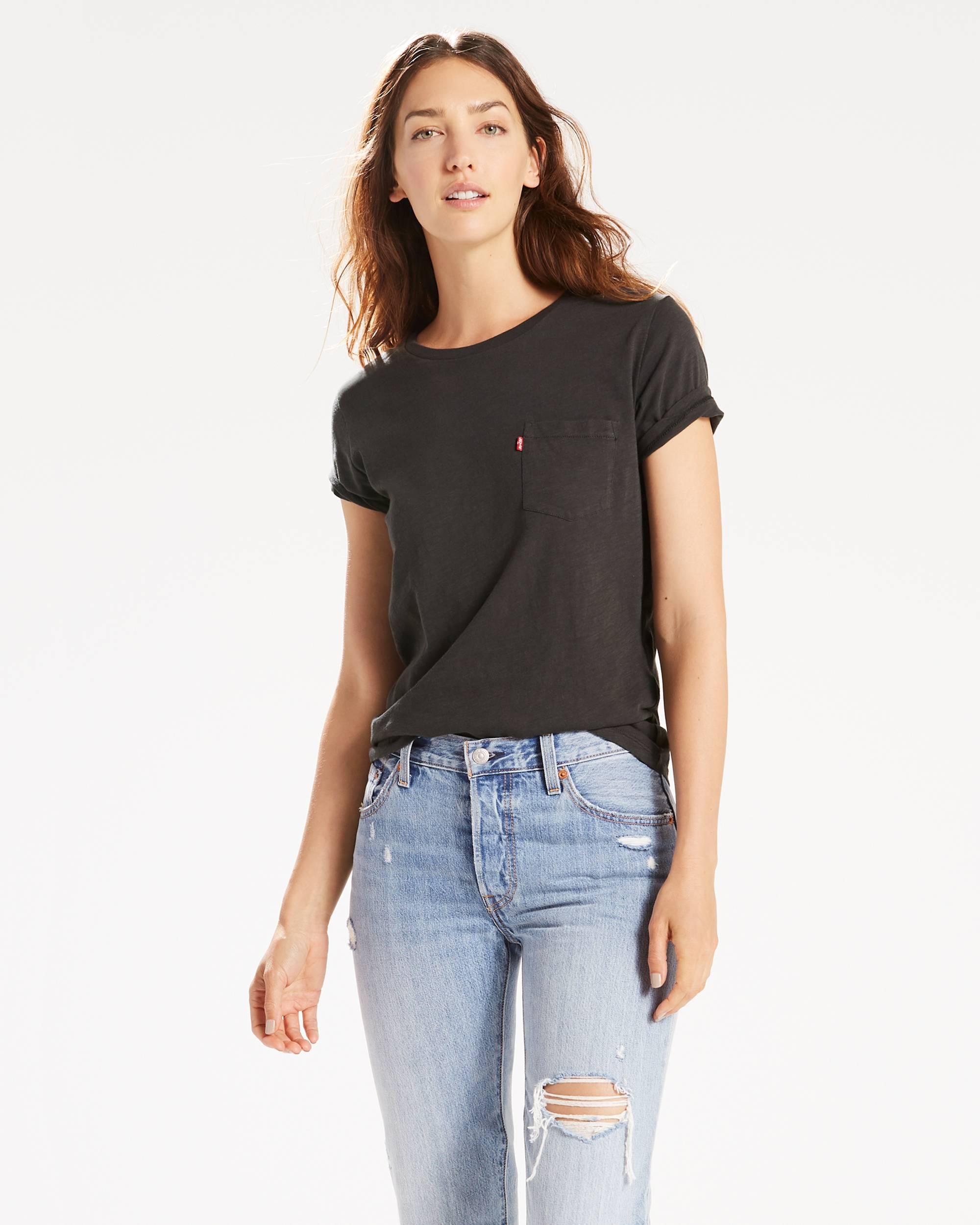 Perfect Pocket Crewneck Tee Shirt 1