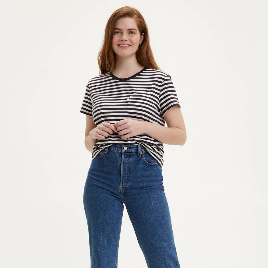 Perfect Pocket Crewneck Tee Shirt 1