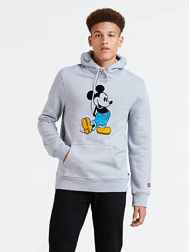Pull capuchon graphique levi'smd x mickey mouse - vert