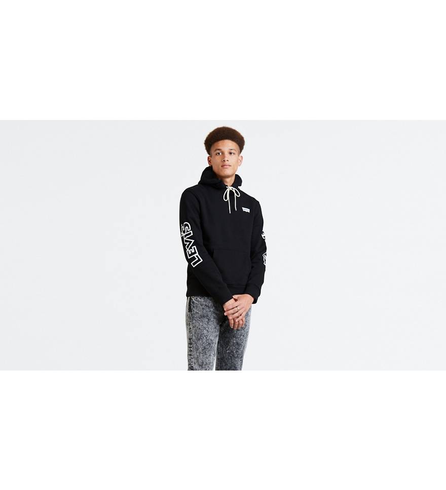 Levi's® X Disney Mickey Mouse Graphic Pullover Hoodie - Black