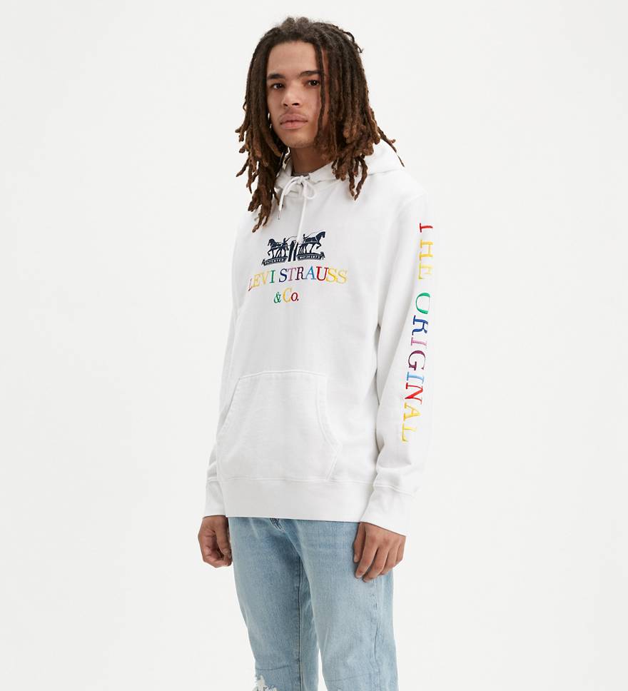 90's Logo Pullover Hoodie - White | Levi's® US